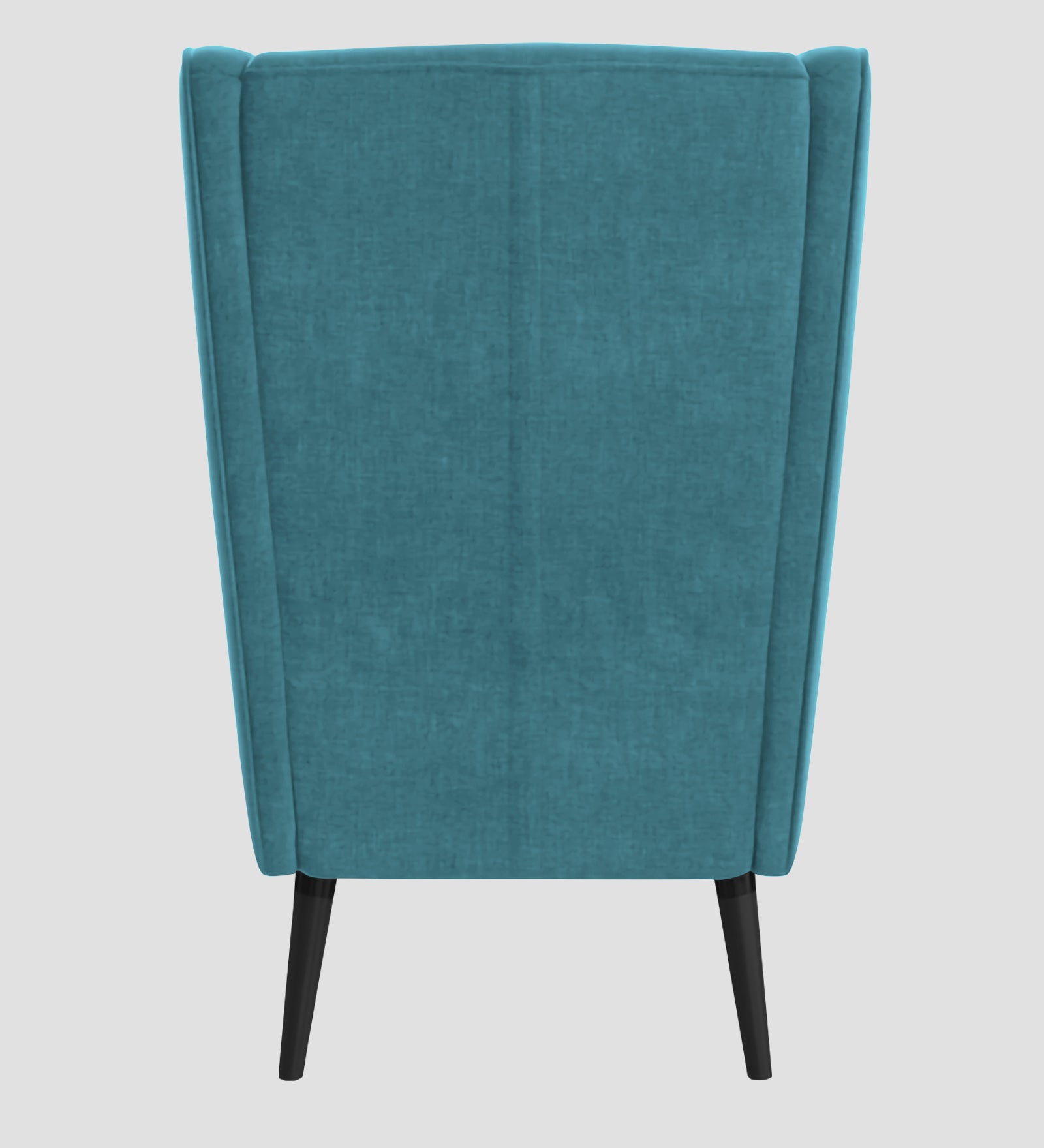Niya Velvet Wing Chair In Aqua Blue Colour - Febonic Living