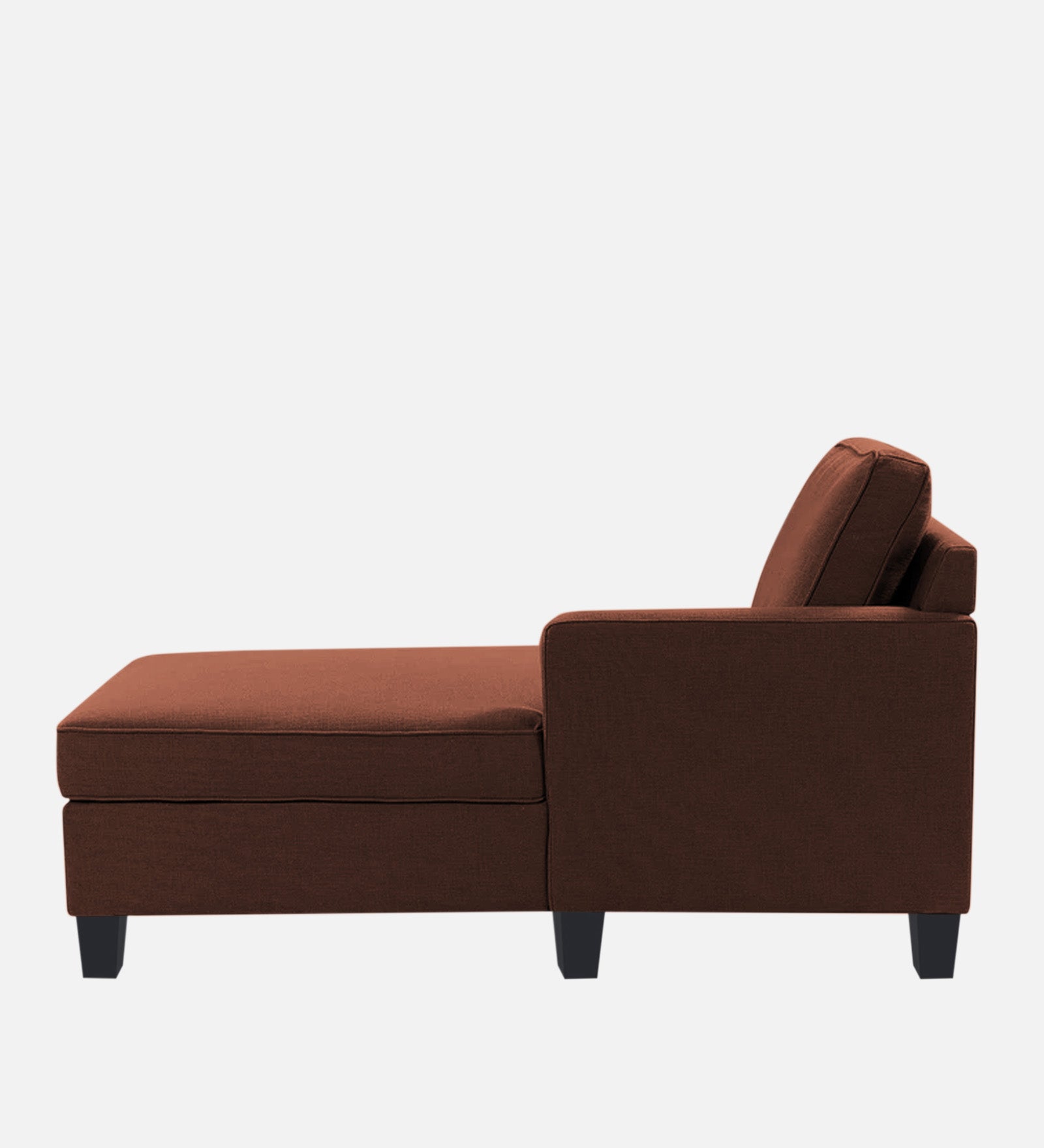 Harry Fabric RHS Chaise Lounger In Coffee Brown Colour - Febonic Living