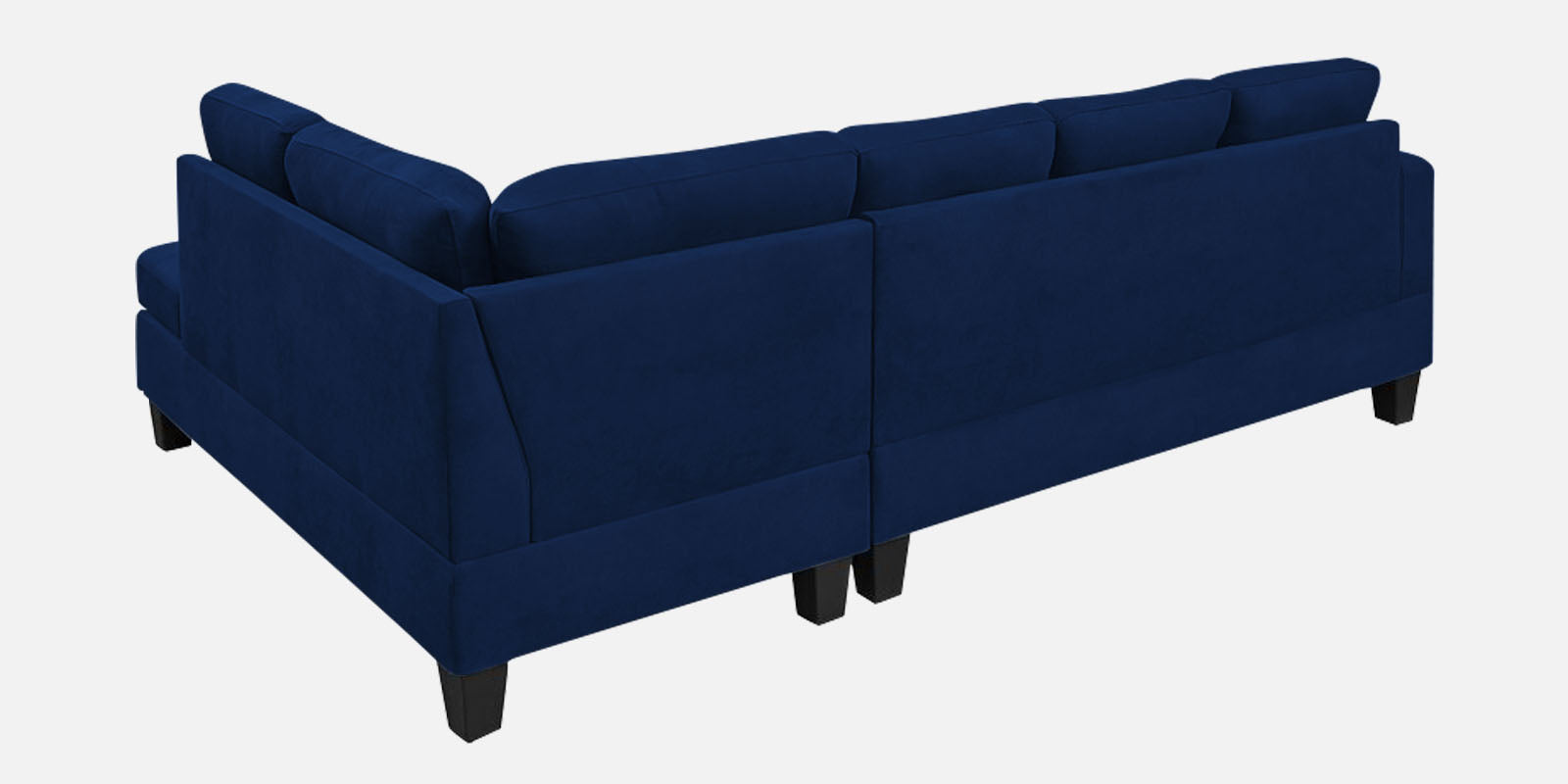Thomas Fabric LHS Sectional Sofa (3+Lounger) In Royal Blue Colour - Febonic Living