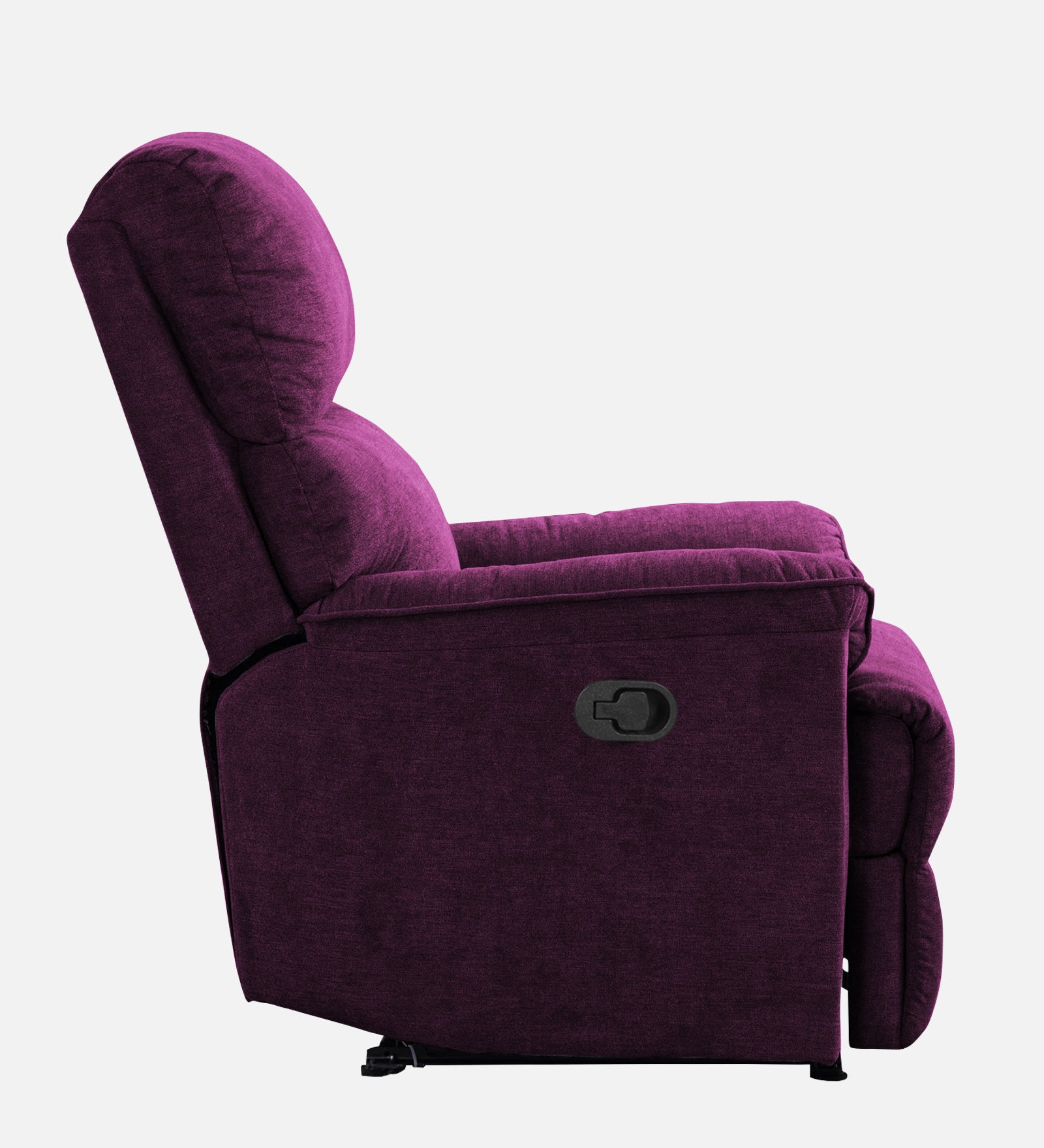 Abby Fabric 1 Seater Manual Recliner In Greek Purple Colour - Febonic Living