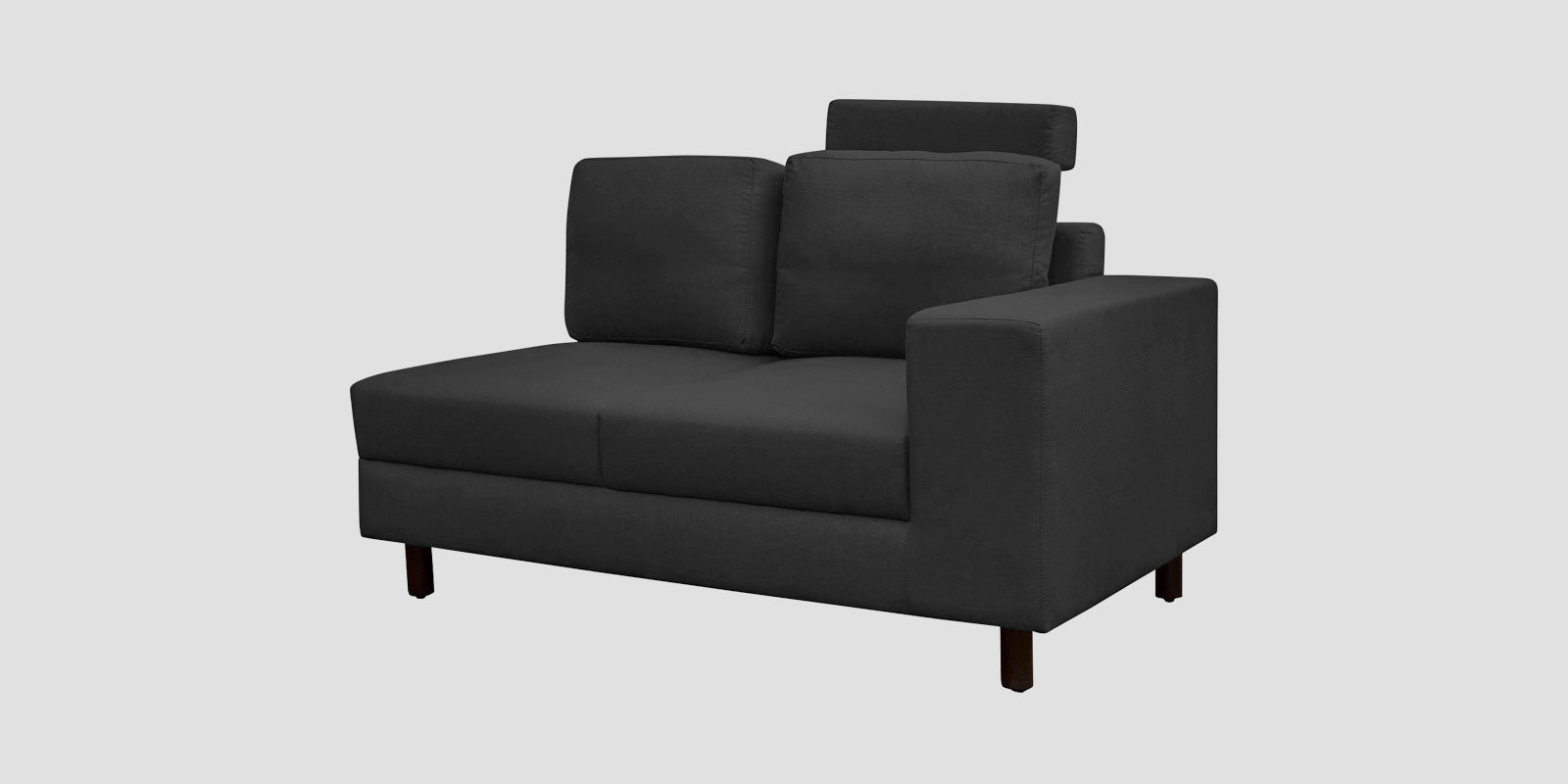 Betty Fabric 6 Seater LHS Corner Sofa In Stone Grey Colour - Febonic Living