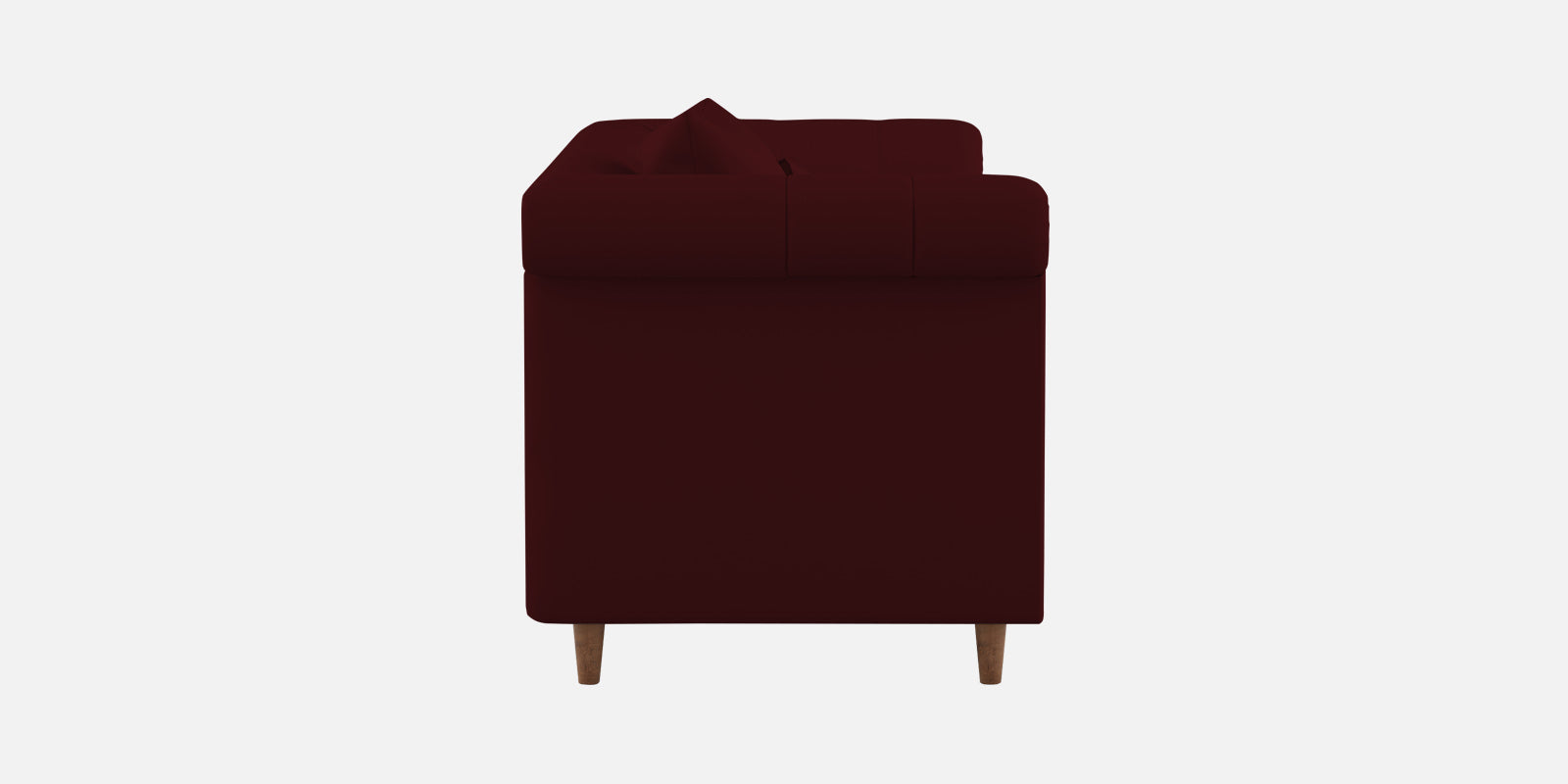 Rubi Velvet 2 Seater Sofa In Blood Maroon Colour - Febonic Living