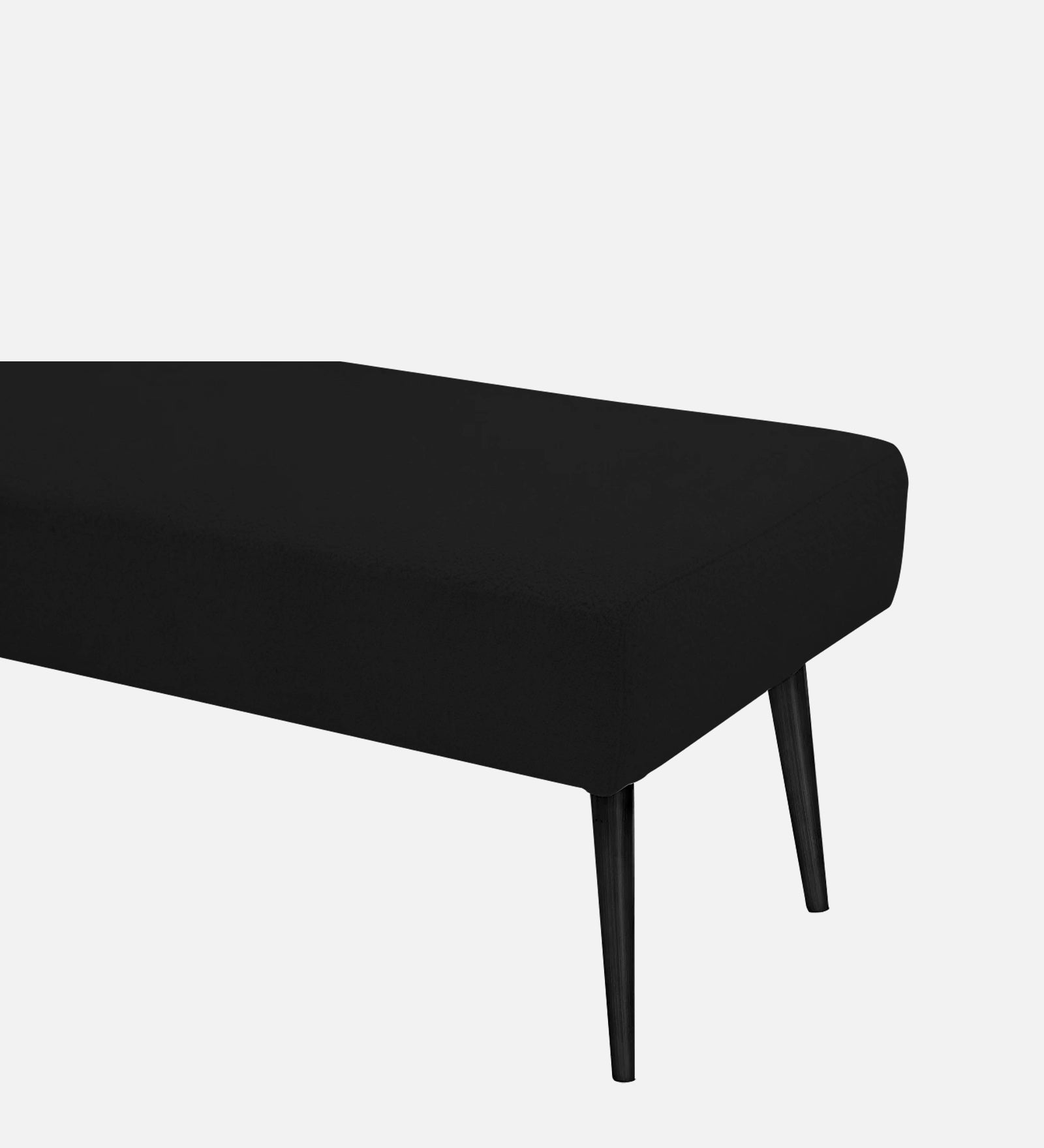 Orbit Fabric Bench In Zed Black Colour - Febonic Living