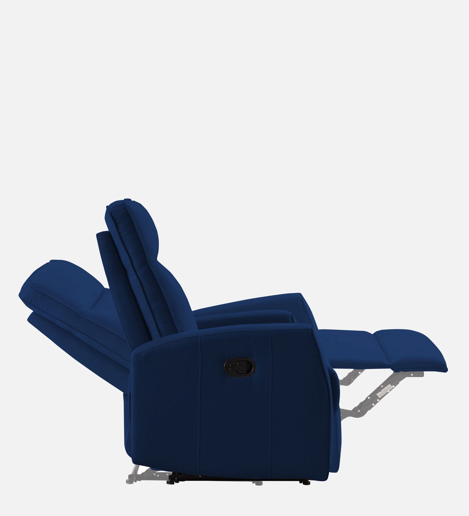 Logan Fabric 1 Seater Manual Recliner In Royal Blue Colour - Febonic Living