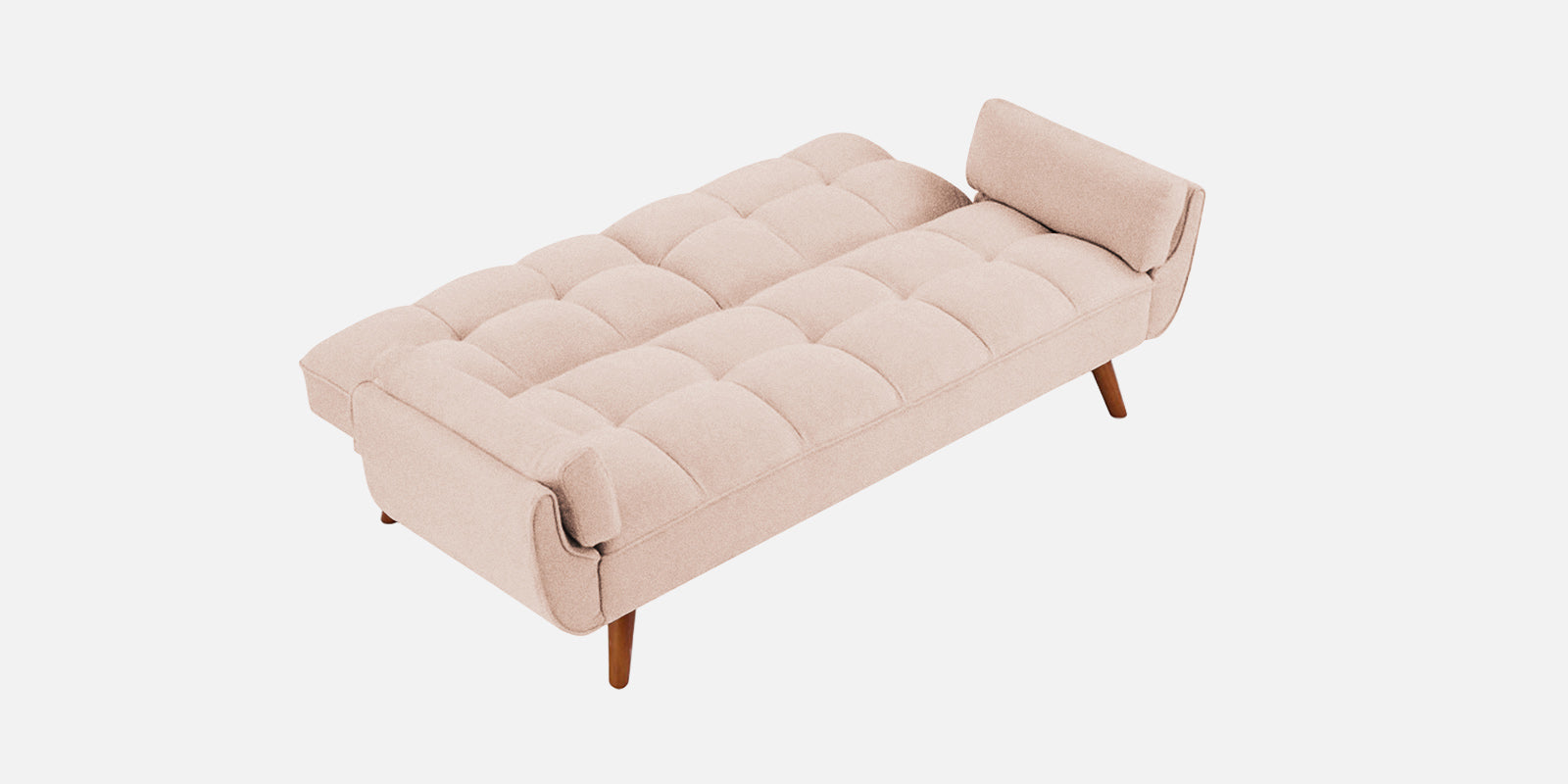 Melano Fabric 3 Seater Convertible Sofa Cum Bed In Woom Beige Colour - Febonic Living