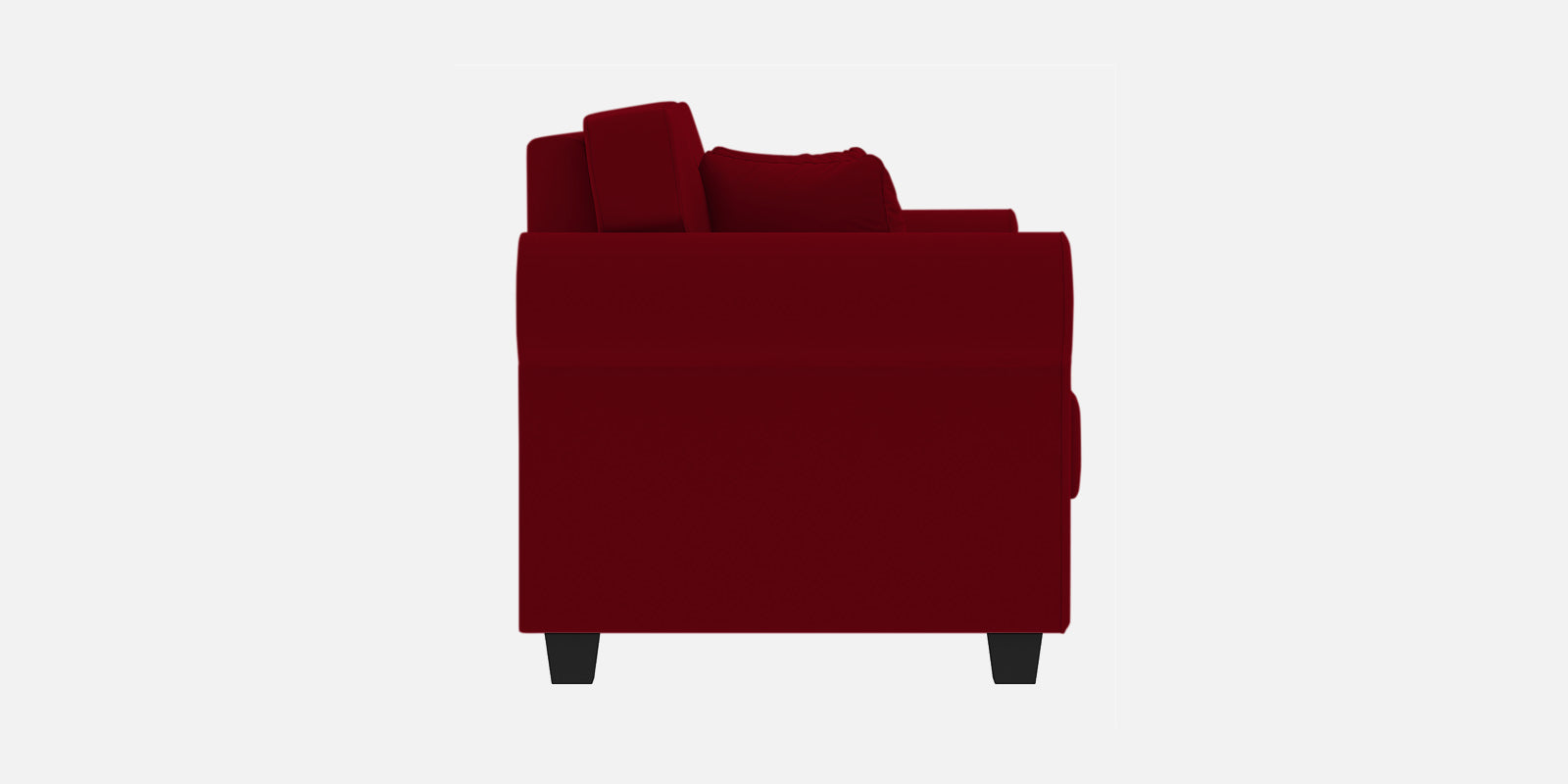 Numonk Velvet 3 Seater Sofa In Cherry Red Colour - Febonic Living