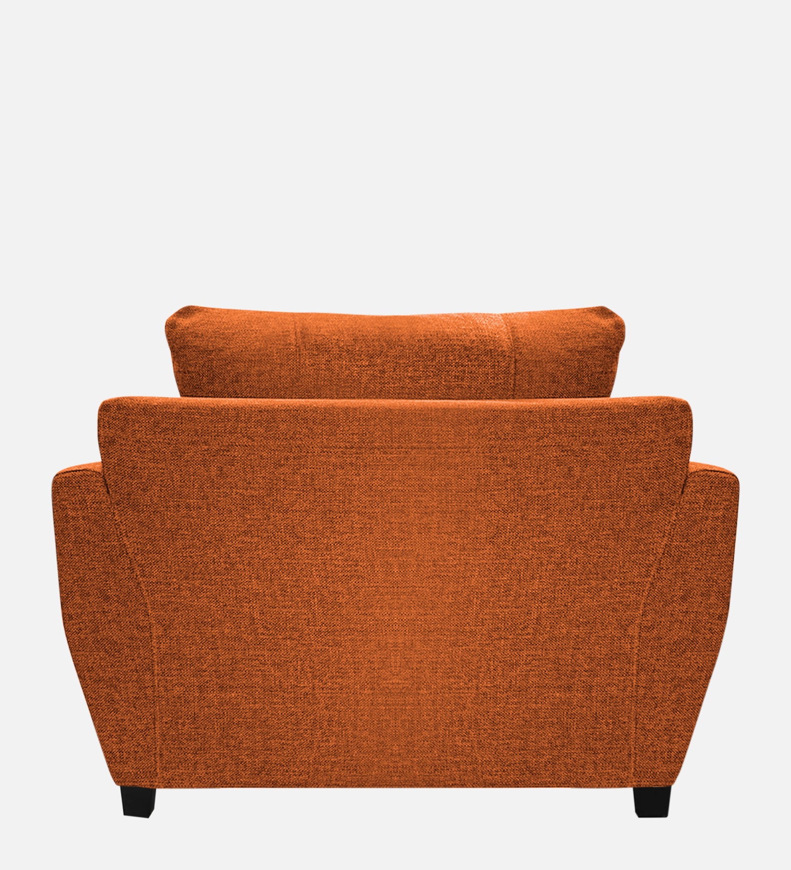 Mario Fabric 1 Seater Sofa In Vivid Orange Colour - Febonic Living