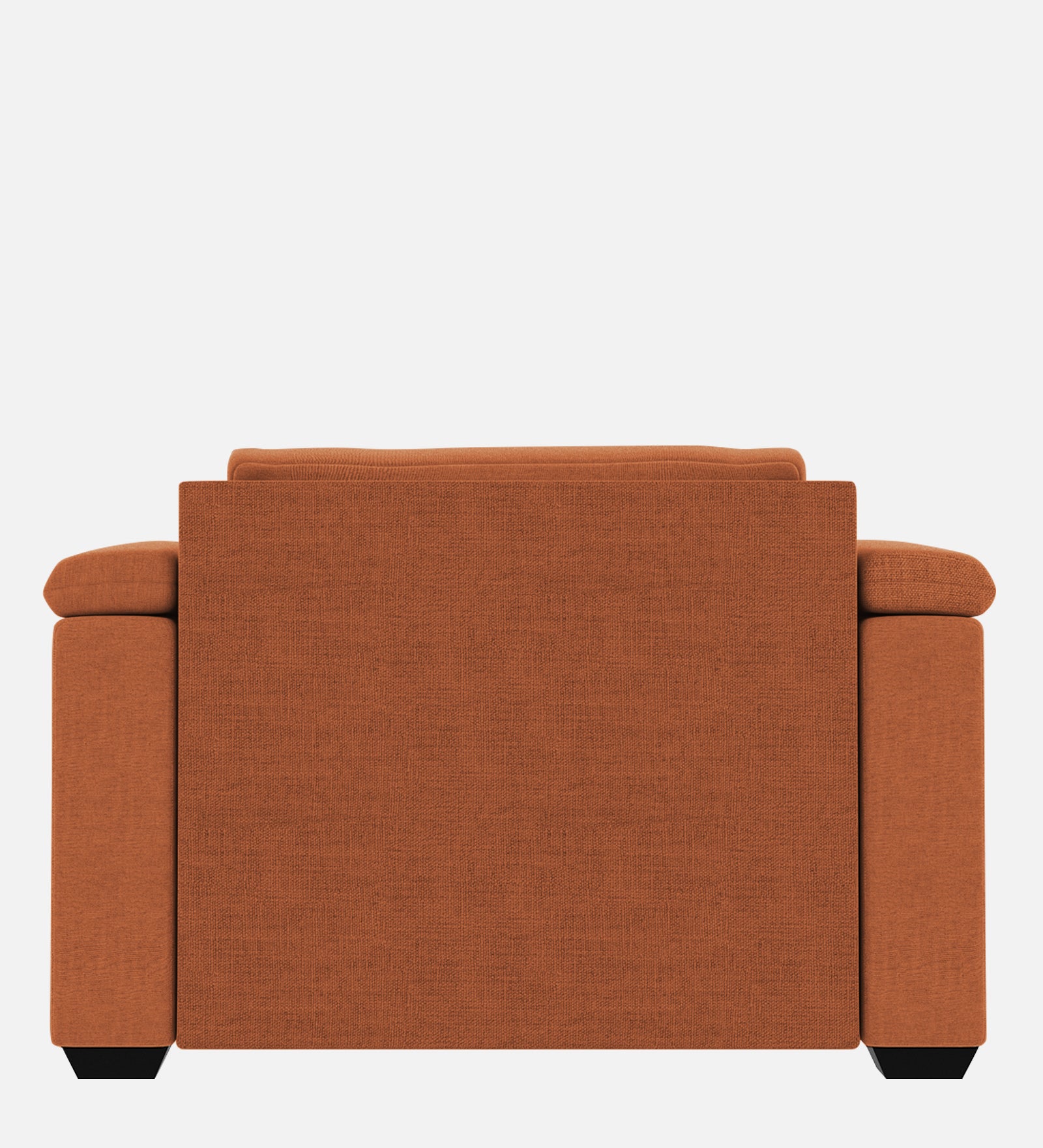 Andres Fabric 1 Seater Sofa In Safforn Orange Colour - Febonic Living