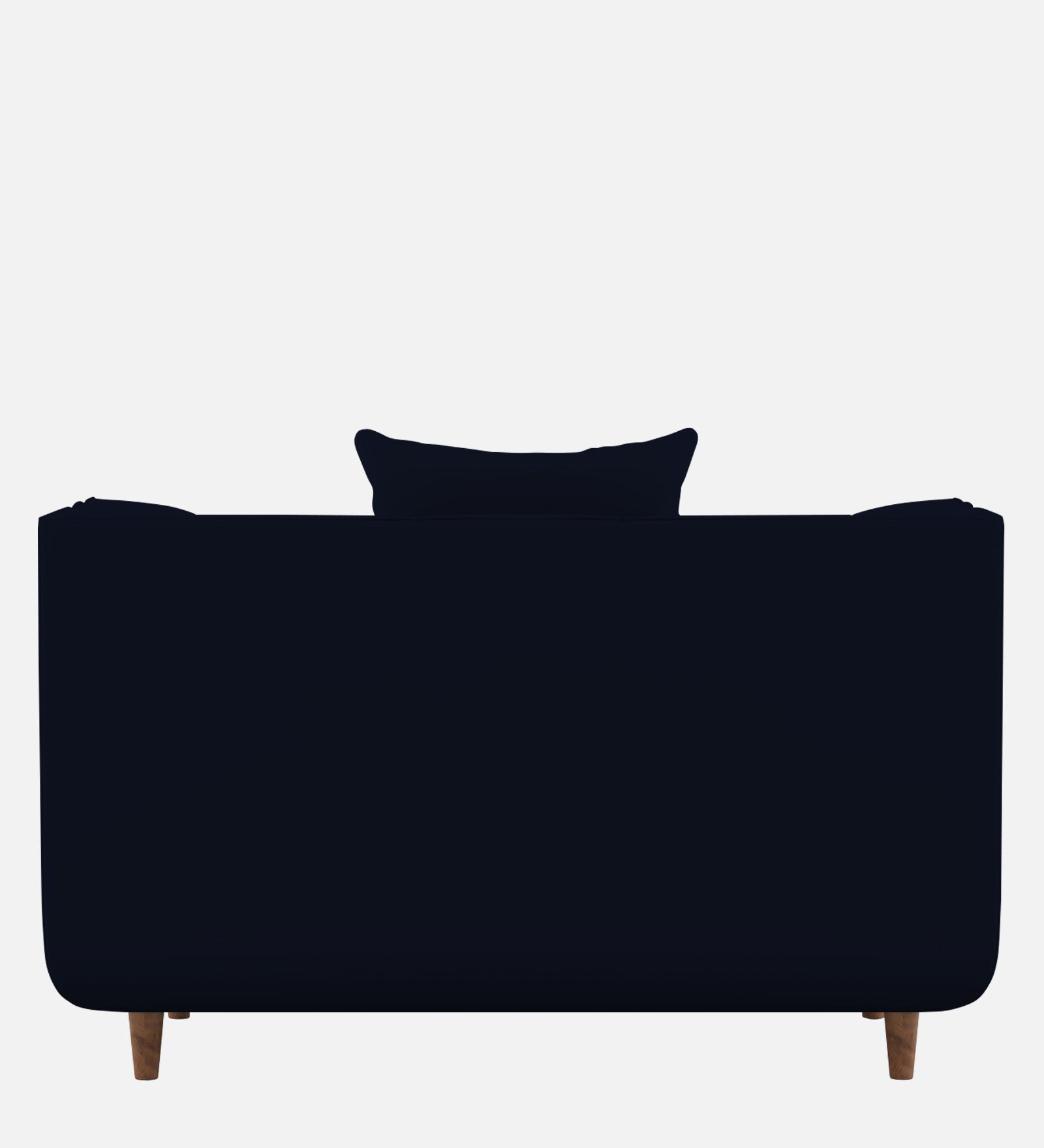 Sumo Velvet 1 Seater Sofa In Dark Blue Colour - Febonic Living