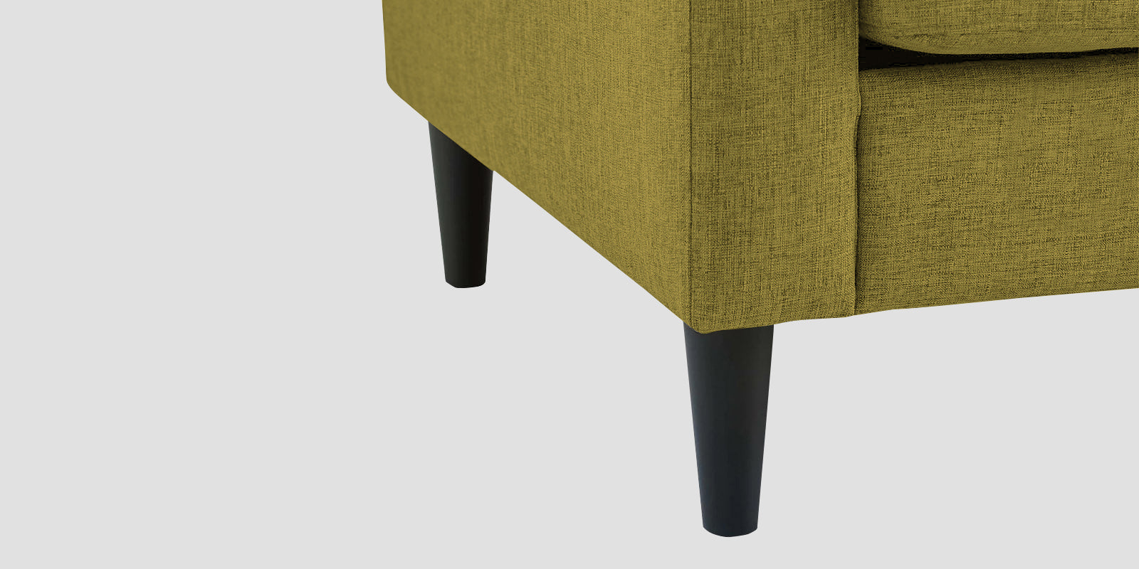 Romie Fabric LHS Sectional Sofa (2+Lounger) In Parrot Green Colour - Febonic Living