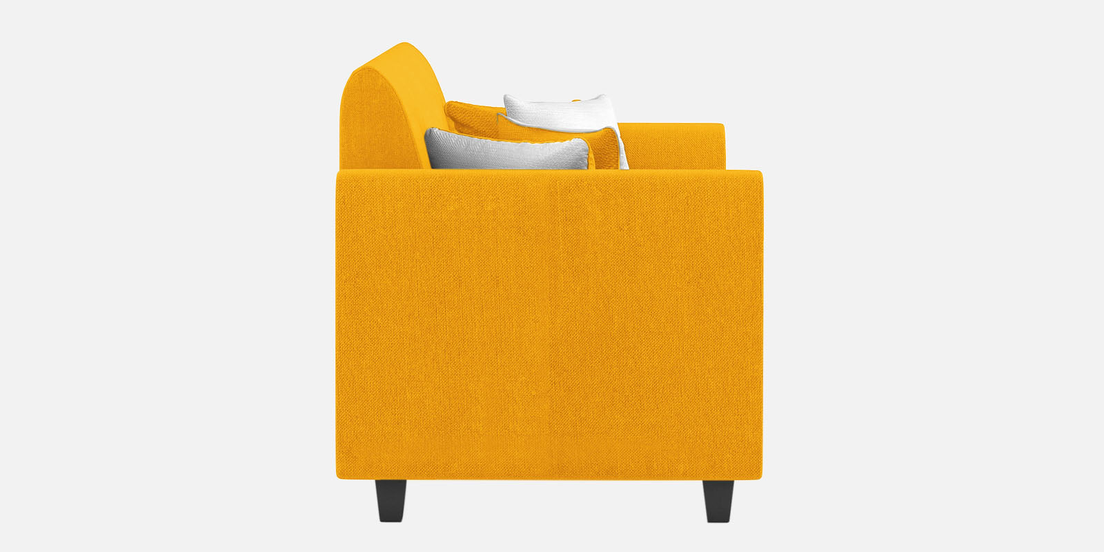 Denmark Fabric 2 Seater Sofa In Bold Yellow Colour - Febonic Living