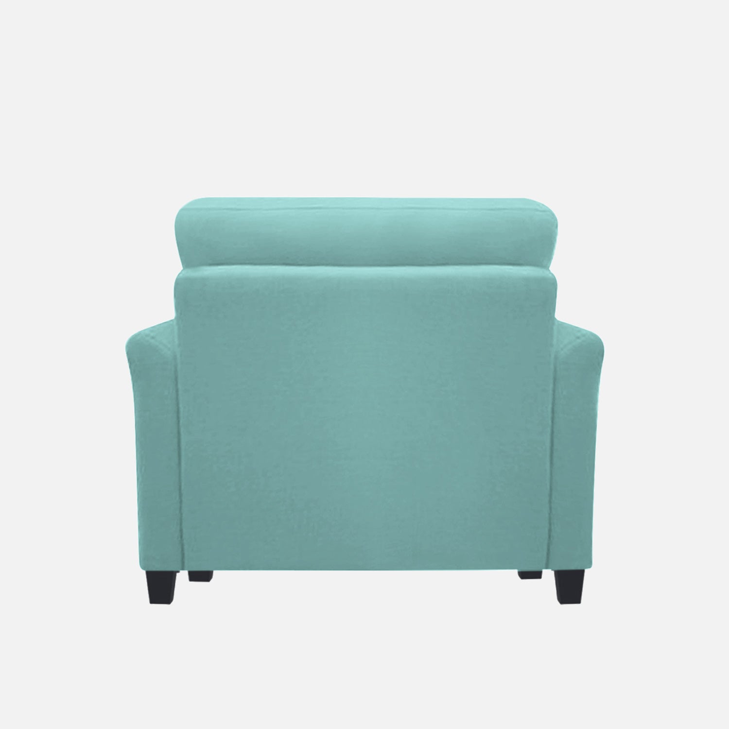 Daroo Velvet 1 Seater Sofa In Barmunda Aqua Colour - Febonic Living
