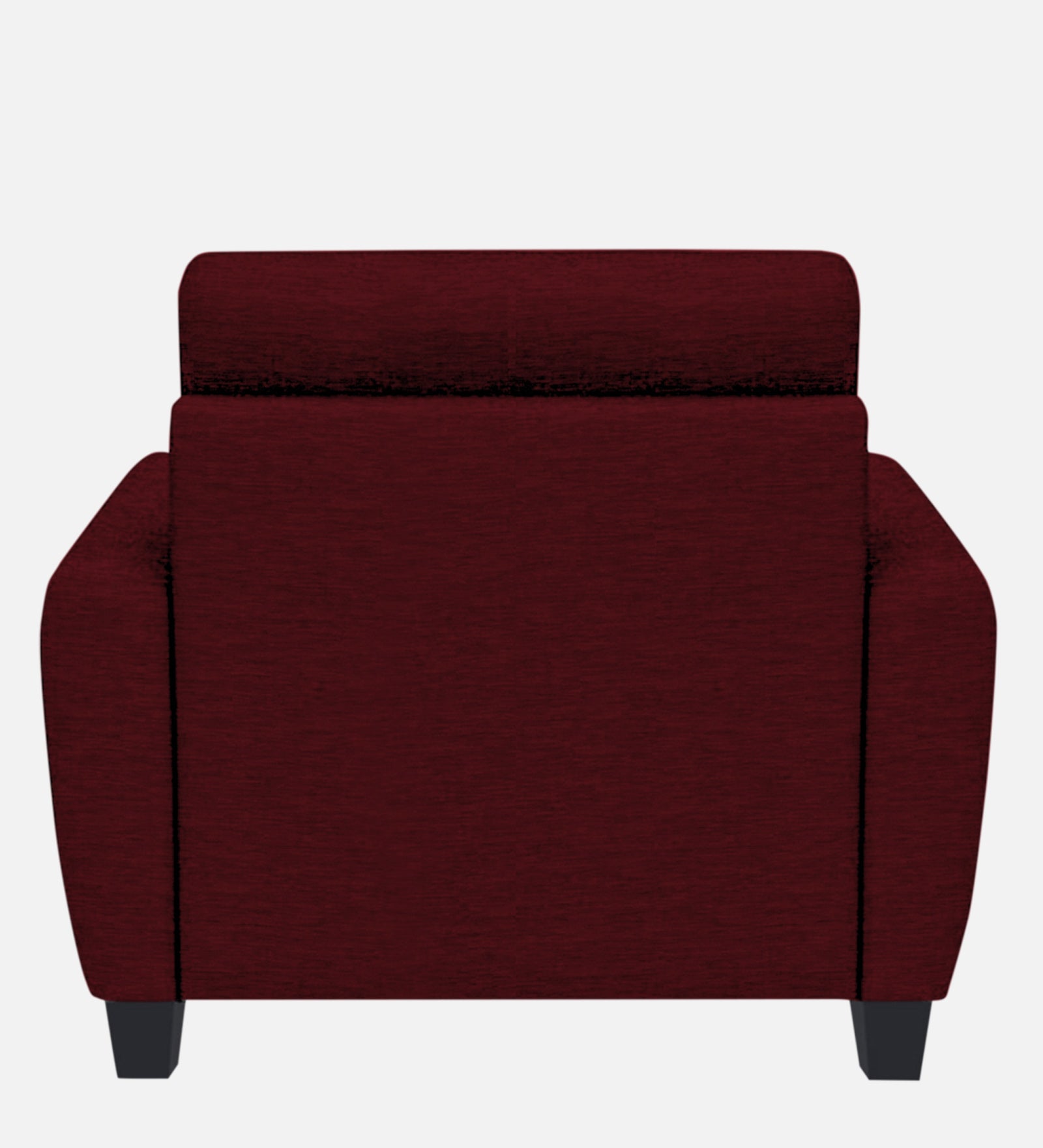 Bakadi Fabric 1 Seater Sofa In Ruby Red Colour - Febonic Living