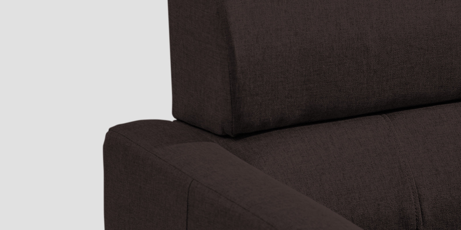 Devo Fabric 3 Seater Sofa In Dark Brown Colour - Febonic Living