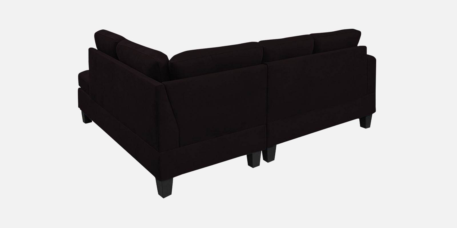 Thomas Fabric LHS Sectional Sofa (2+Lounger) In Cara Brown Colour - Febonic Living