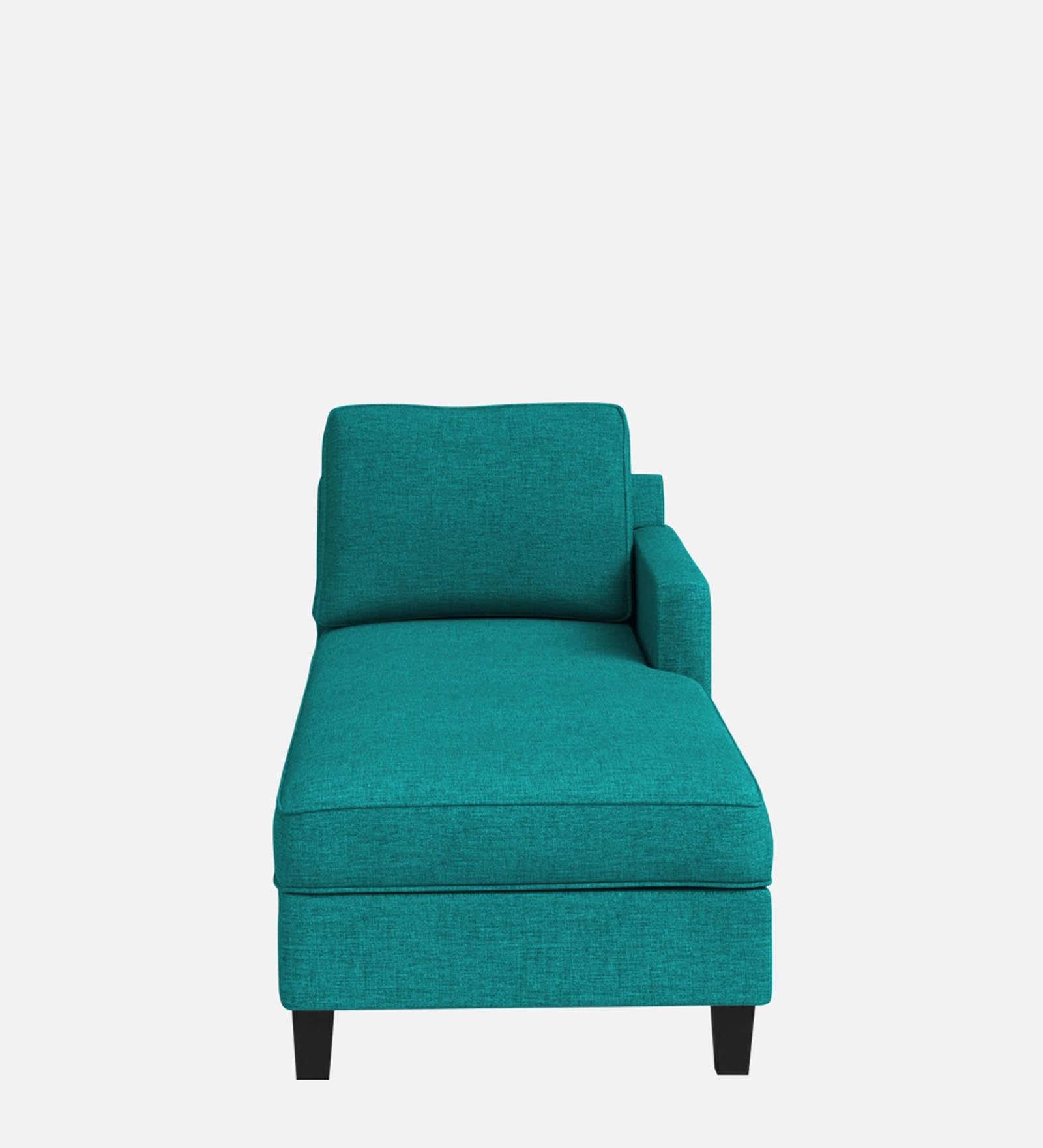 Royee Fabric RHS Chaise Lounger In Sea Green Colour With Storage - Febonic Living
