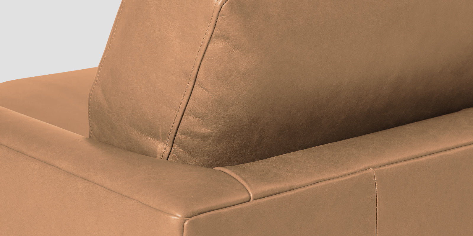 Sterio Leatherette 2 Seater Sofa In Sepia Beige Colour - Febonic Living
