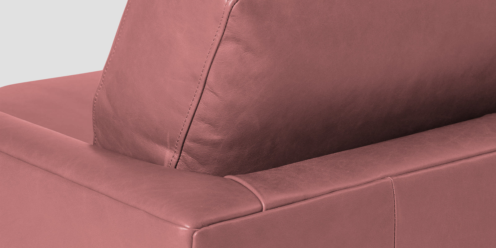 Sterio Leatherette 2 Seater Sofa In Light Pink Colour - Febonic Living