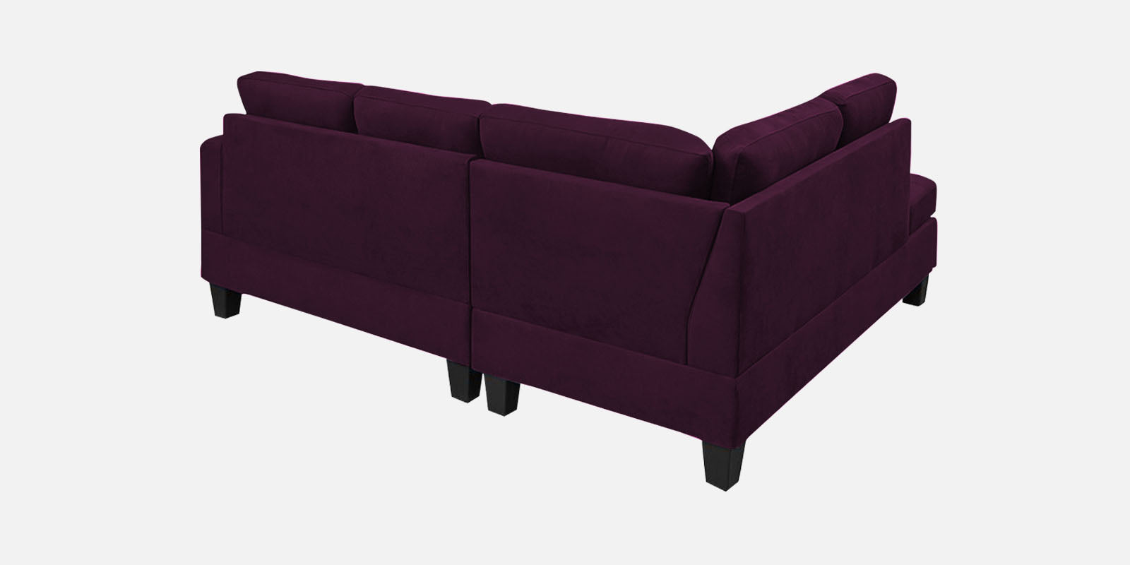 Thomas Fabric RHS Sectional Sofa (2+Lounger) In Greek Purple Colour - Febonic Living