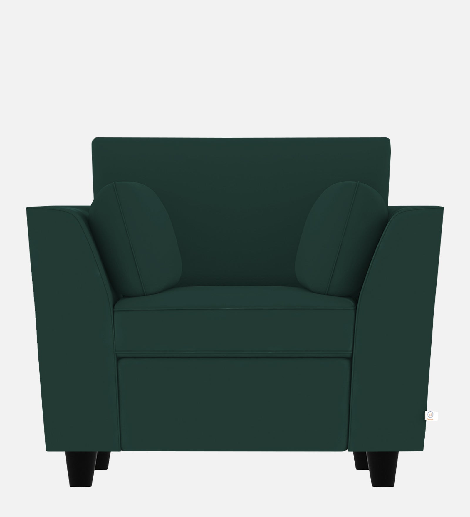 Bristo Velvet 1 Seater Sofa In Forest Green Colour With Storage - Febonic Living