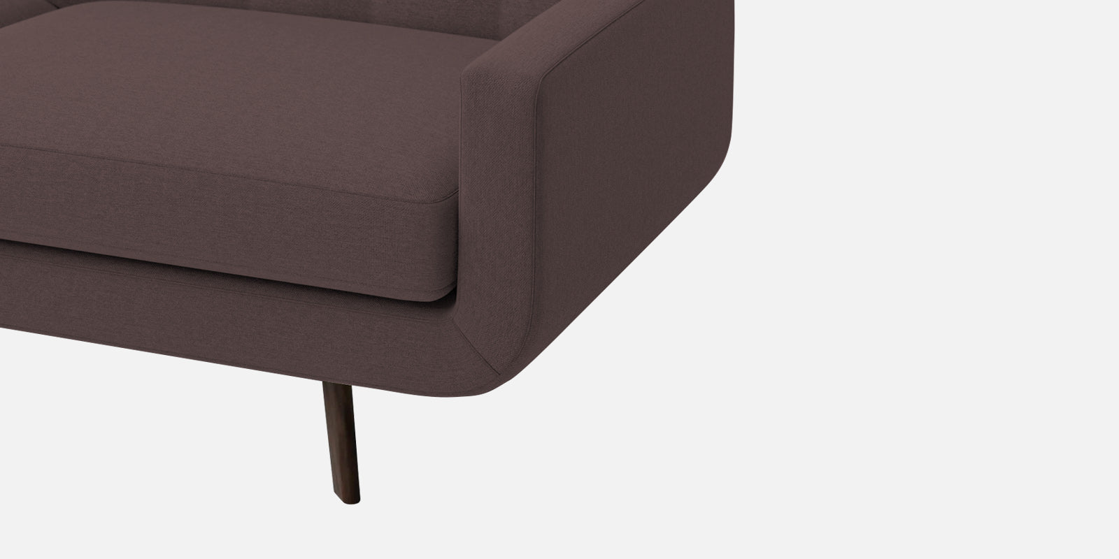 Marsela Fabric 2 Seater Sofa In Night Brown Colour - Febonic Living