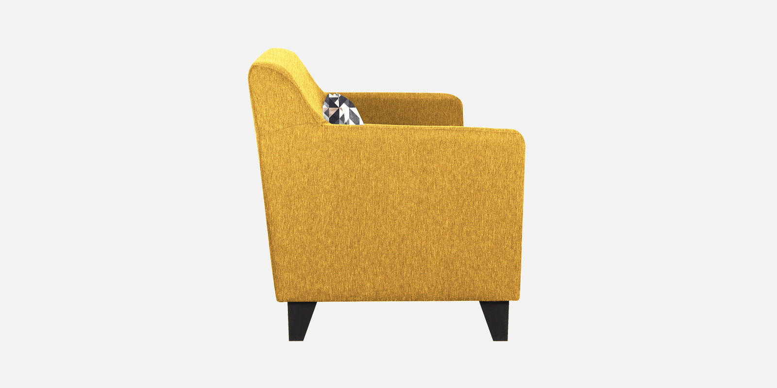 Melaan Fabric 3 Seater Sofa In Bold Yellow Colour - Febonic Living