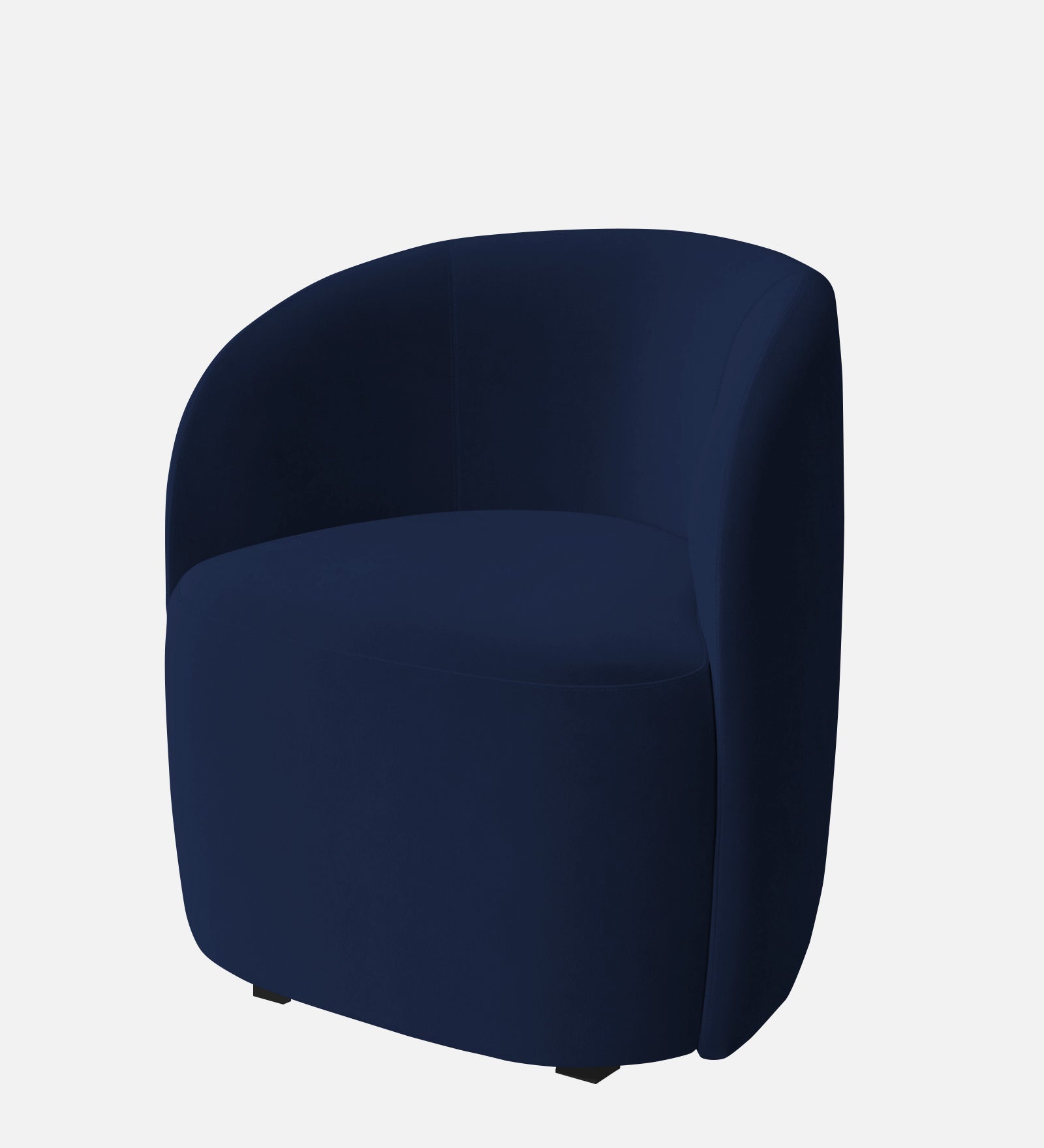 Lucky Velvet Wing Chair In Indigo Blue Colour - Febonic Living