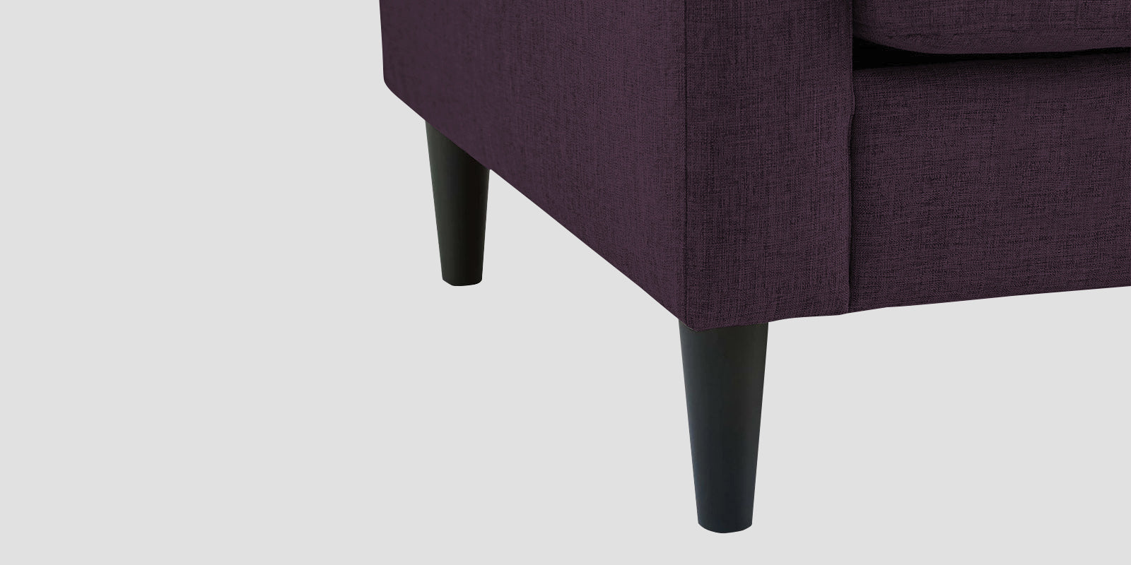 Romie Fabric LHS Sectional Sofa (2+Lounger) In Greek Purple Colour - Febonic Living