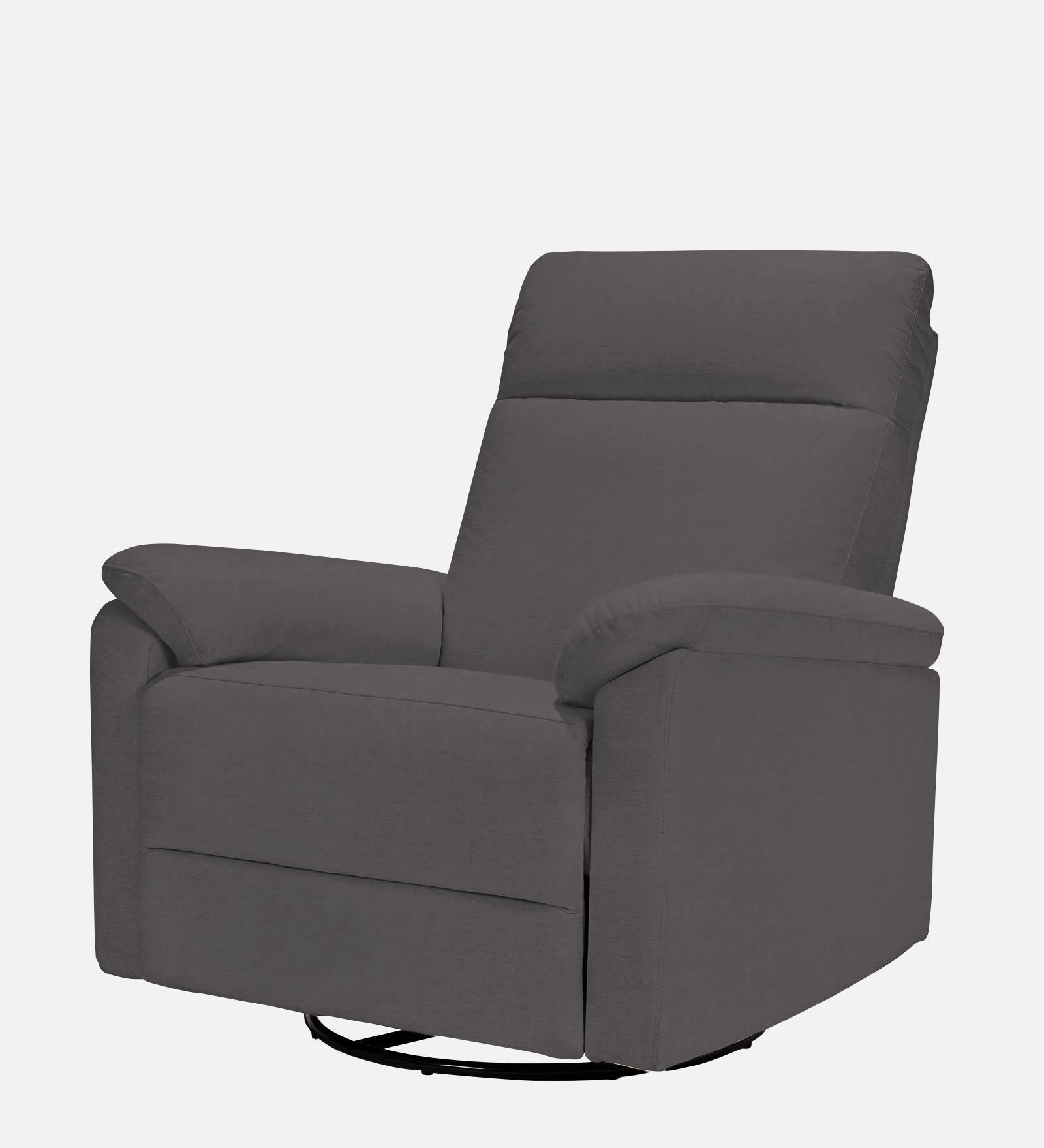 Mandy Fabric 1 Seater Manual Recliner In Davy Grey Colour - Febonic Living