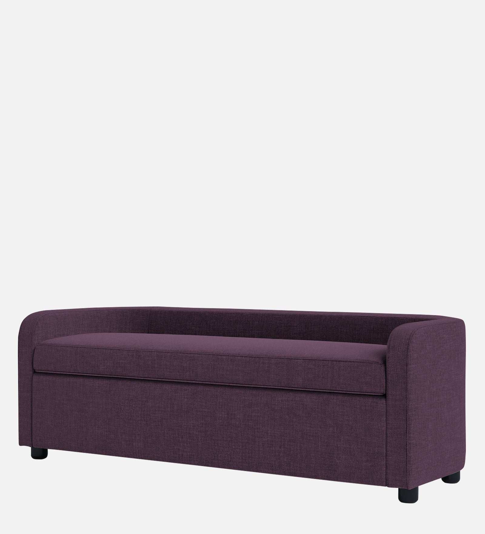 Cooper Fabric Storage Bench In Greek Purple Colour - Febonic Living