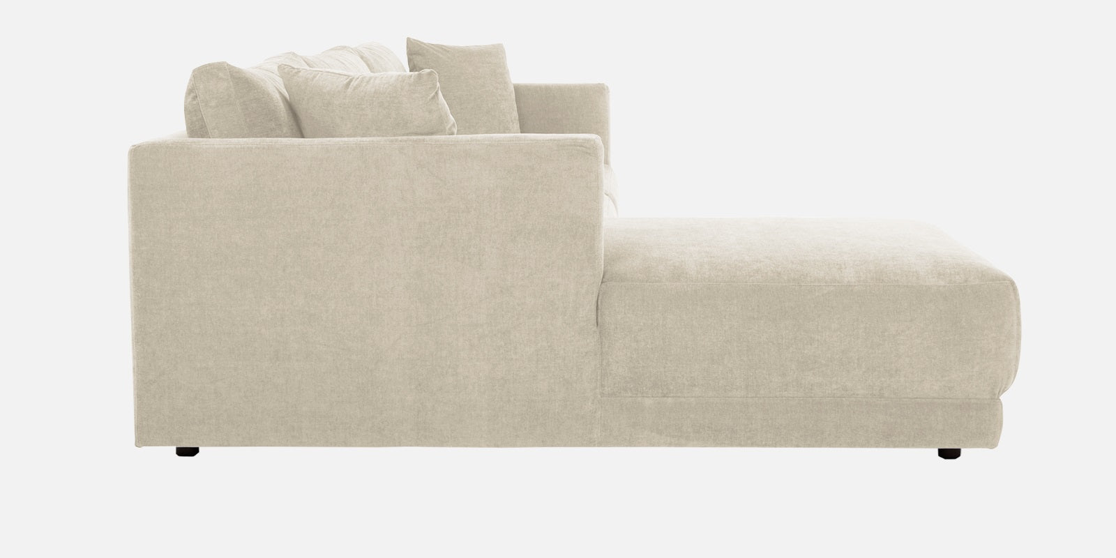 Northern Fabric RHS Sectional Sofa (3+Lounger) In Ivory Beige Colour - Febonic Living