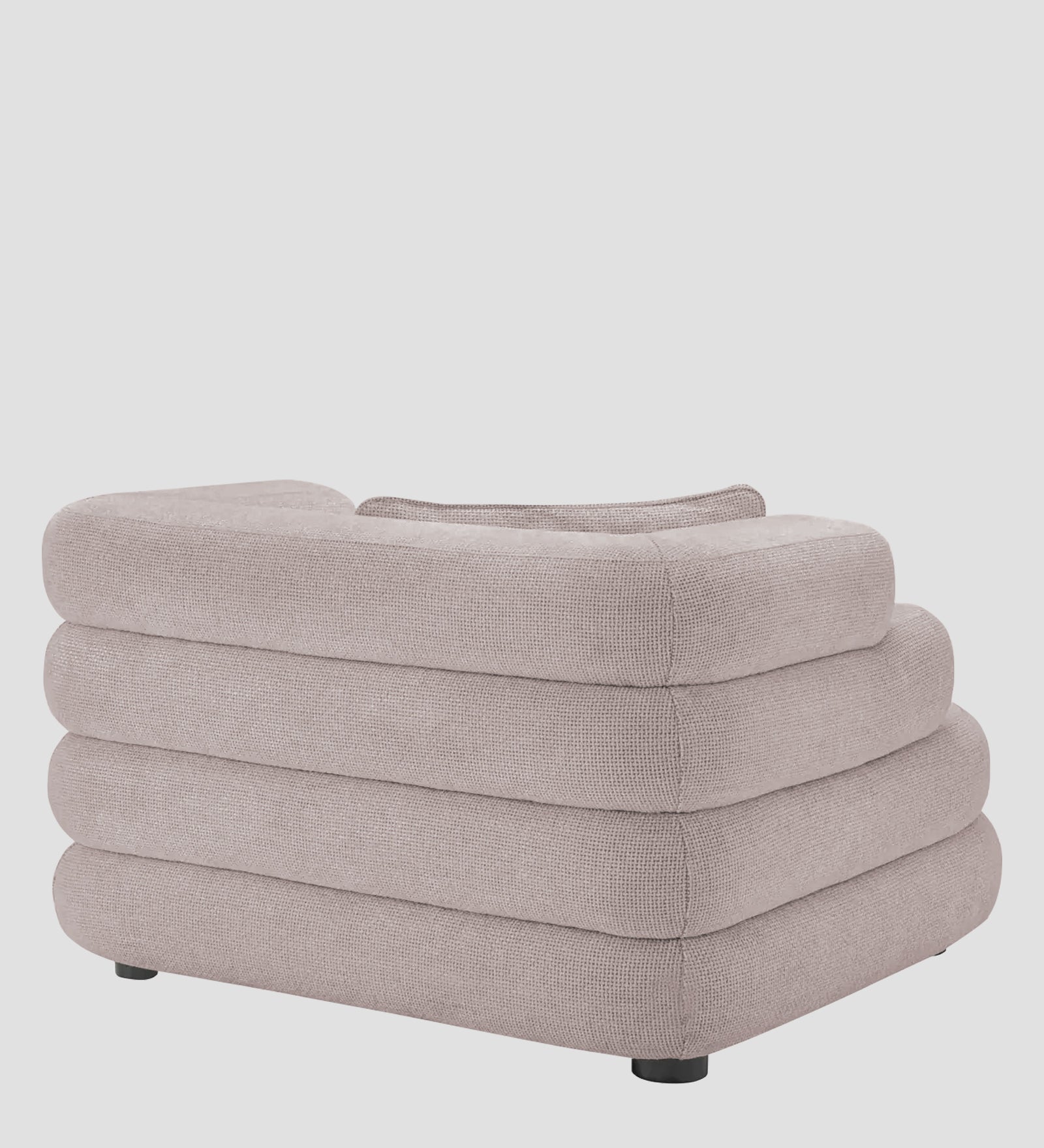 Wener Fabric 1 Seater Sofa In Almond Beige Colour - Febonic Living
