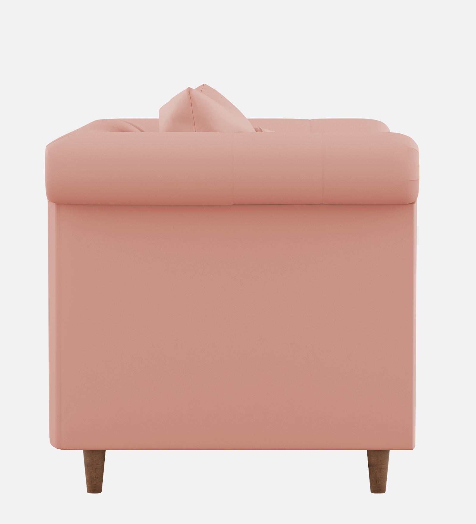 Rubi Velvet 1 Seater Sofa In Blush Pink Colour - Febonic Living