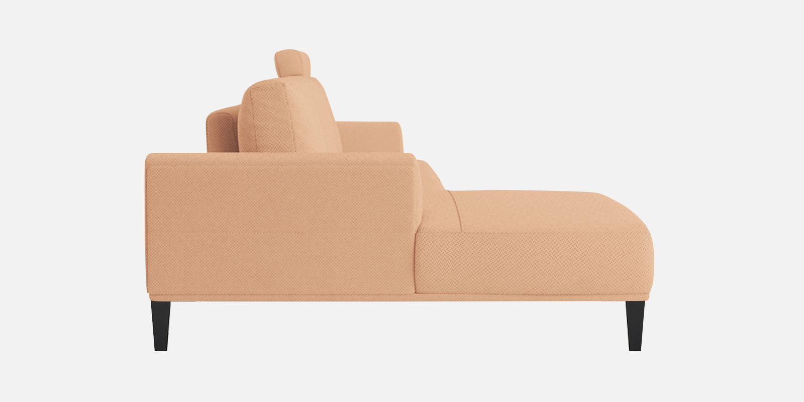 Como Fabric RHS Sectional Sofa (3+Lounger) In Cosmic Beige Colour - Febonic Living