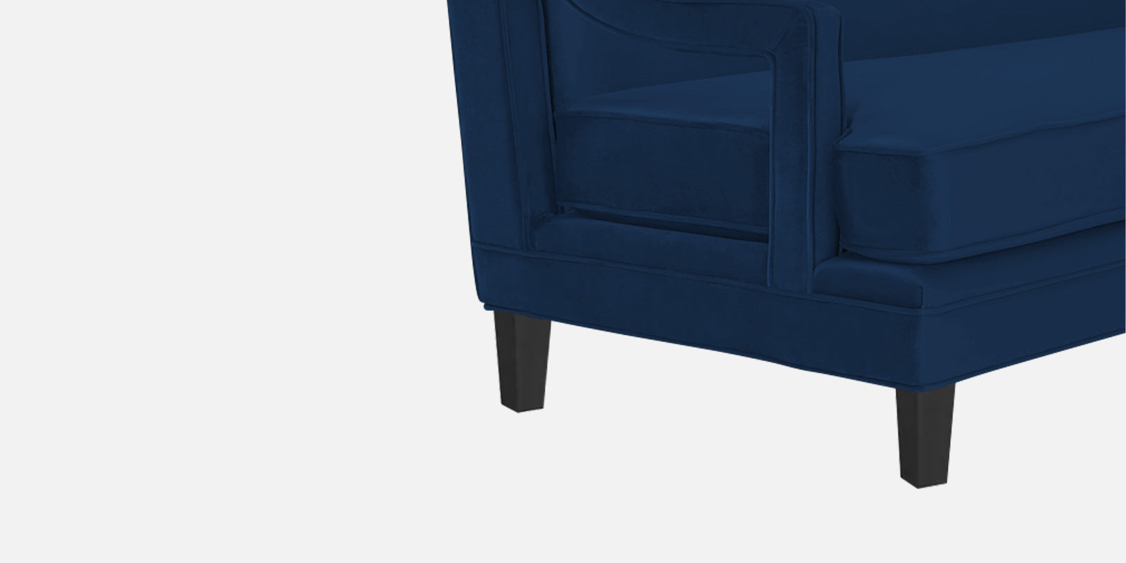 Daffy Velvet 3 Seater Sofa In Imperial Blue Colour - Febonic Living