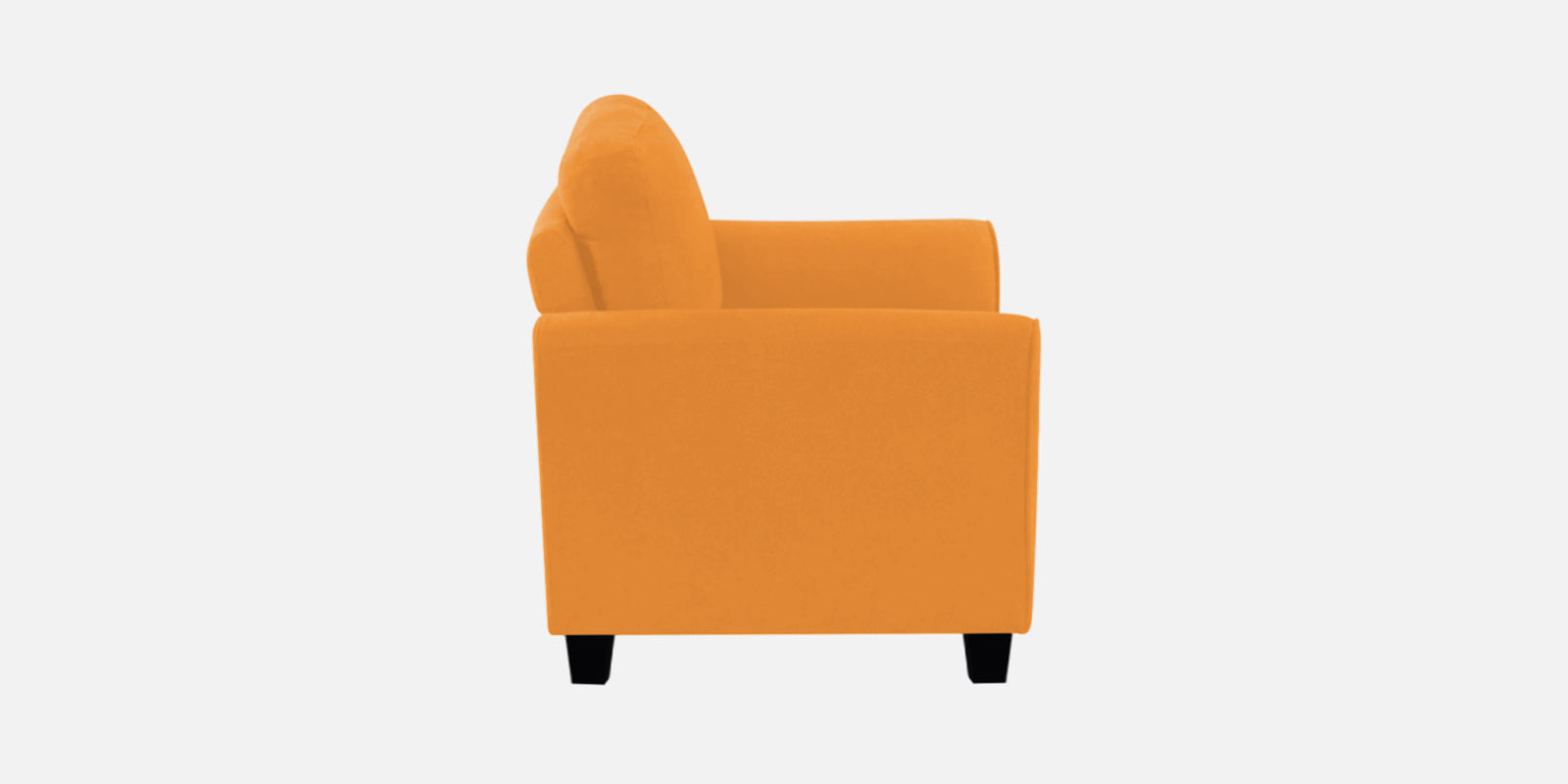 Daroo Velvet 3 Seater Sofa In Tangerine Orange Colour - Febonic Living