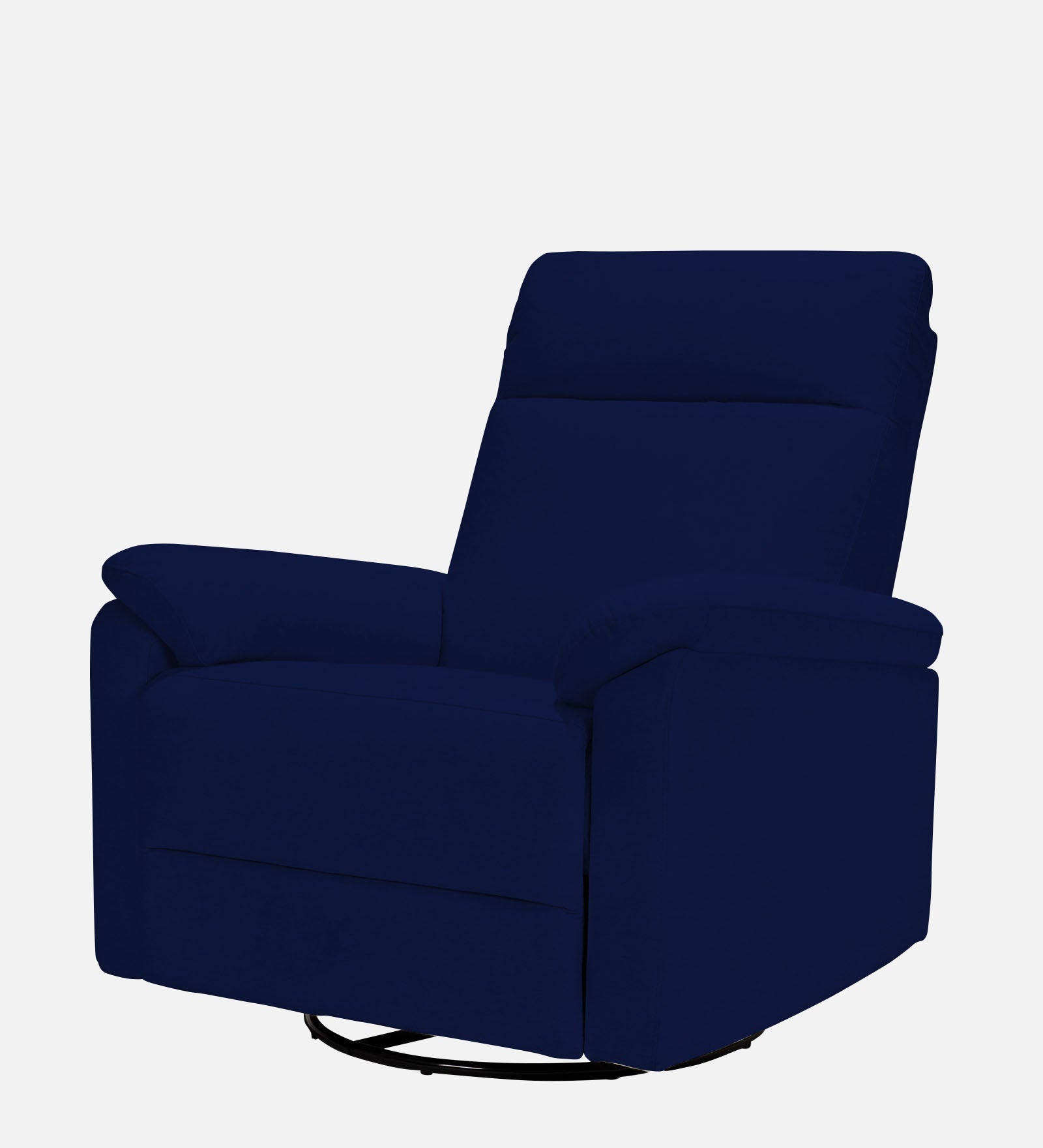 Mandy Fabric 1 Seater Manual Recliner In Royal Blue Colour - Febonic Living