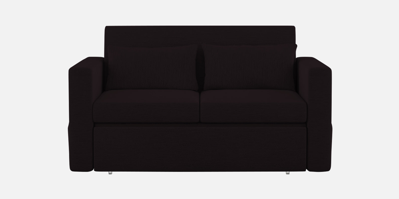 River Fabric 2 Seater Pull Out Sofa Cum Bed In Cara Brown Colour - Febonic Living