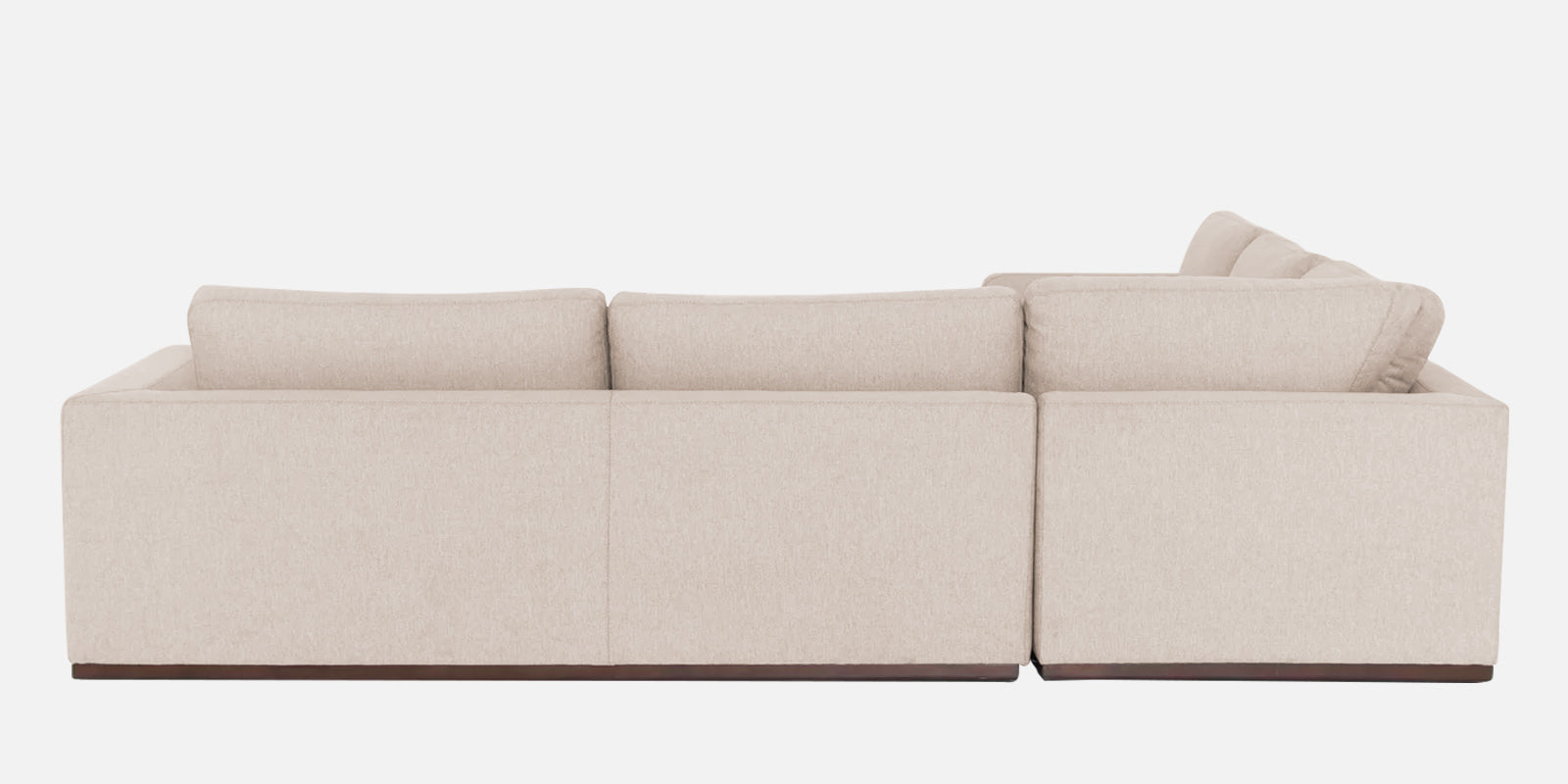 Freedom Velvet 6 Seater RHS Corner Sofa In Camel Beige Colour With Ottoman - Febonic Living