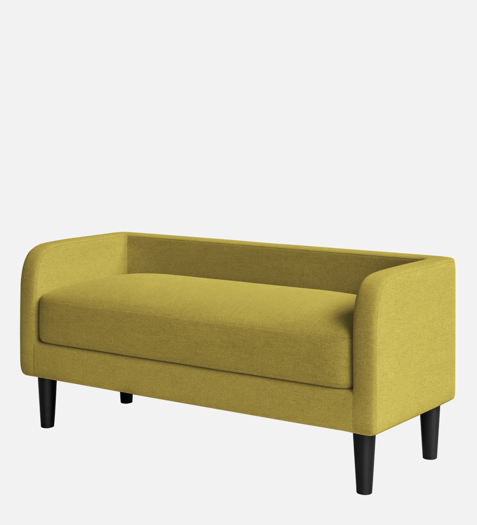 Maya Fabric Bench In Parrot Green Colour - Febonic Living