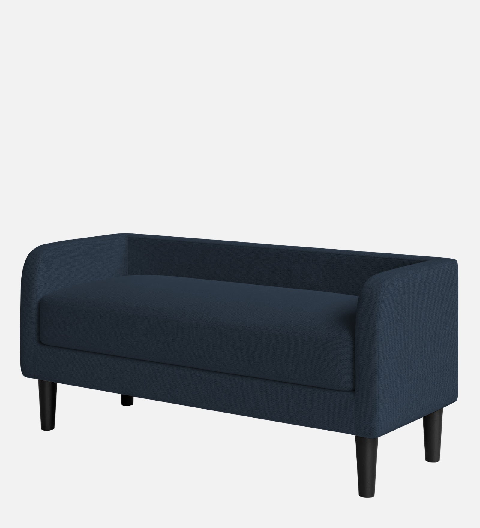 Maya Fabric Bench In Denim Blue Colour - Febonic Living