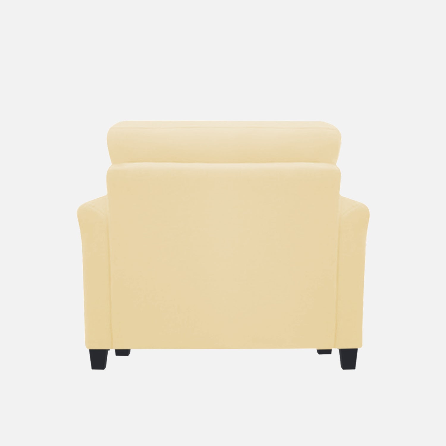 Daroo Velvet 1 Seater Sofa In Sandy Beige Colour - Febonic Living