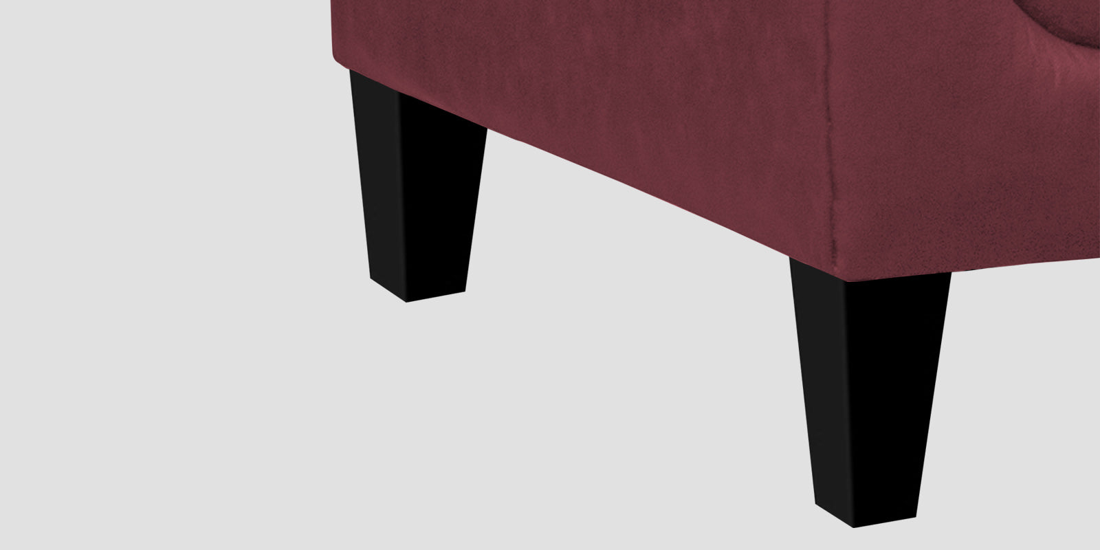 Convi Leatherette 3 Seater Sofa In Burgundy Maroon Colour - Febonic Living