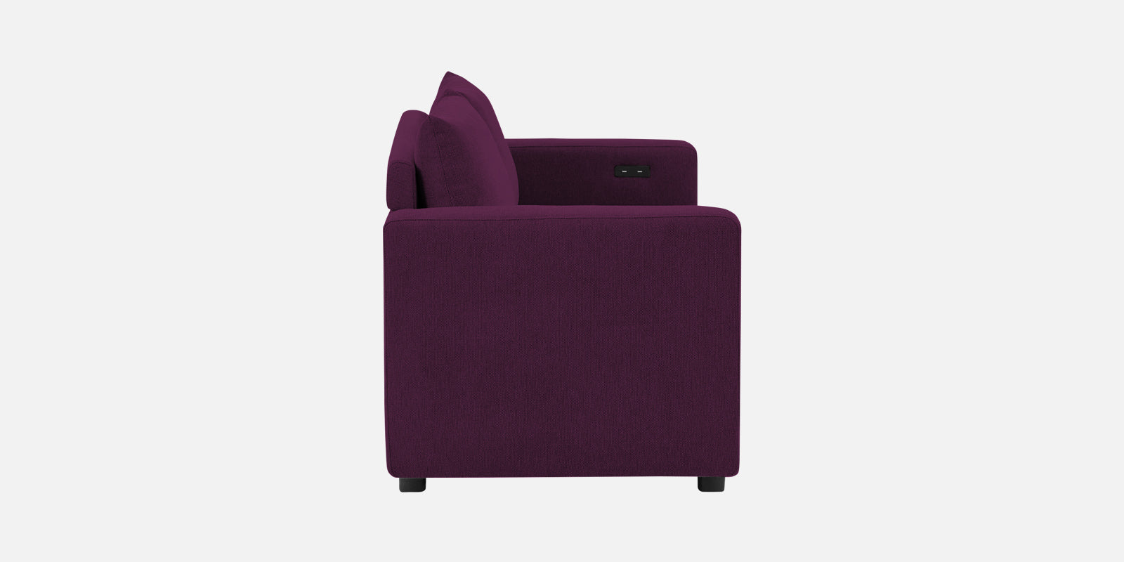 Roman Fabric 3 Seater Convertable Sofa Cum Bed in Greek Purple Colour With Portable