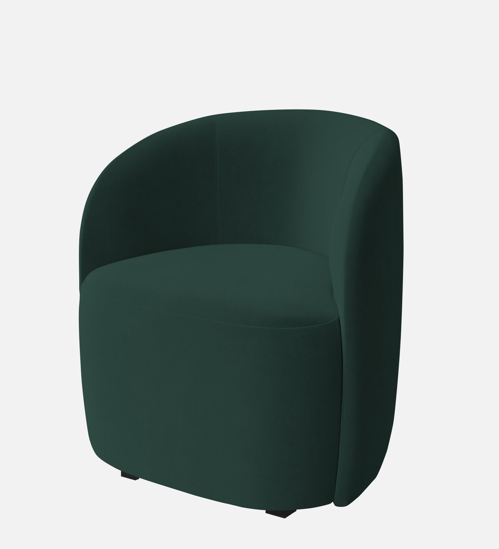 Lucky Velvet Wing Chair In Forest Green Colour - Febonic Living