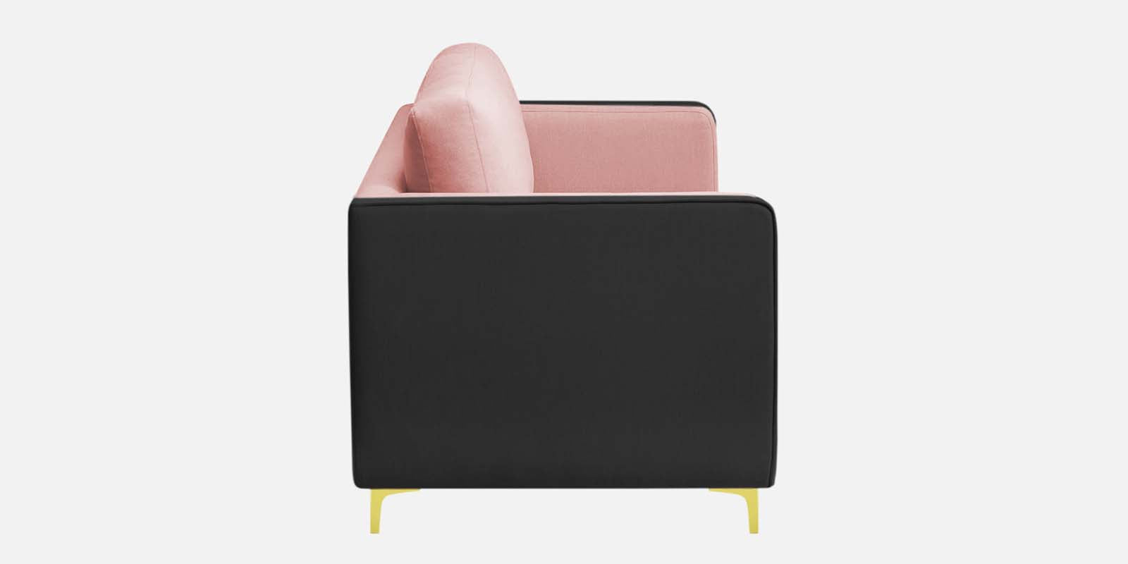 Visky Velvet 2 Seater Sofa In Millennial Pink And Hory Grey Colour - Febonic Living
