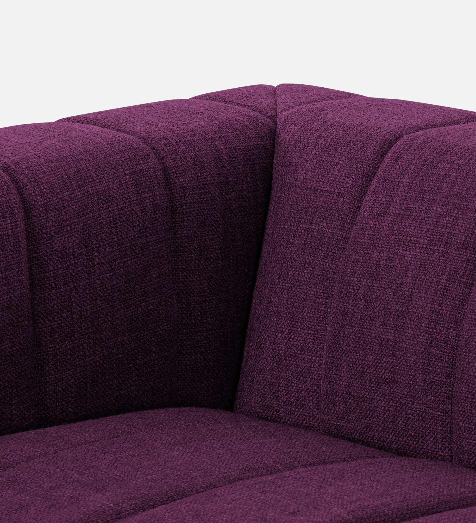 Lara Fabric 1 Seater Sofa in Greek Purple Colour