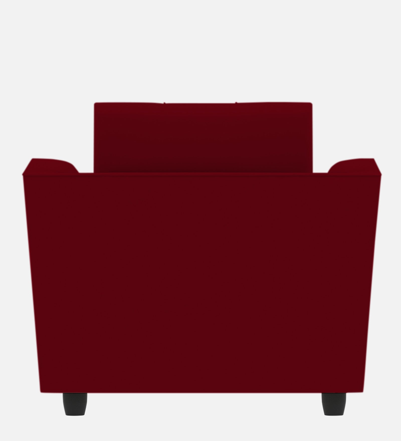 Nestin Velvet 1 Seater Sofa In Cherry red Colour - Febonic Living