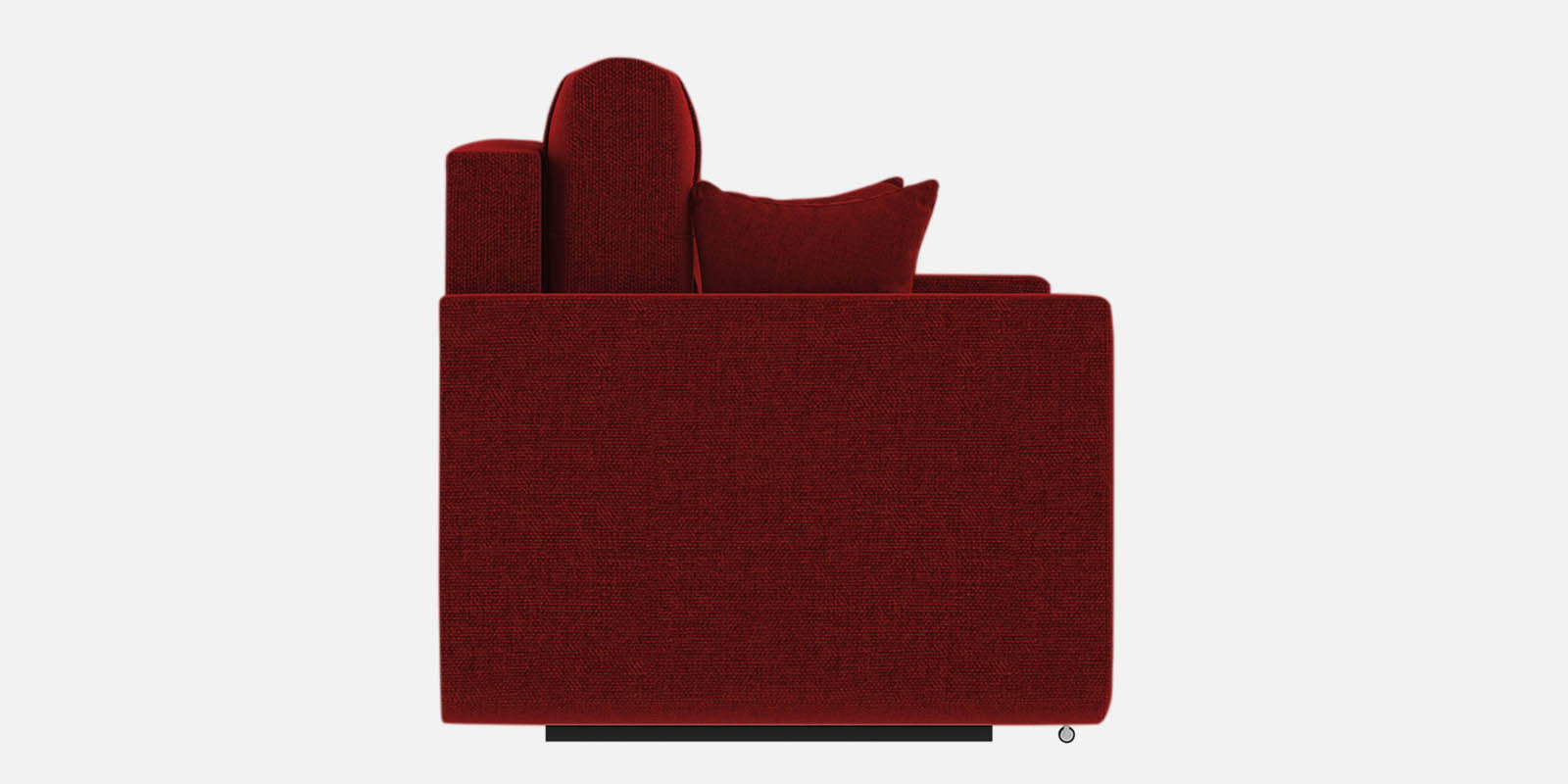 Ines Fabric 3 Seater Pull Out Sofa Cum Bed In Blood Maroon Colour With Storage - Febonic Living