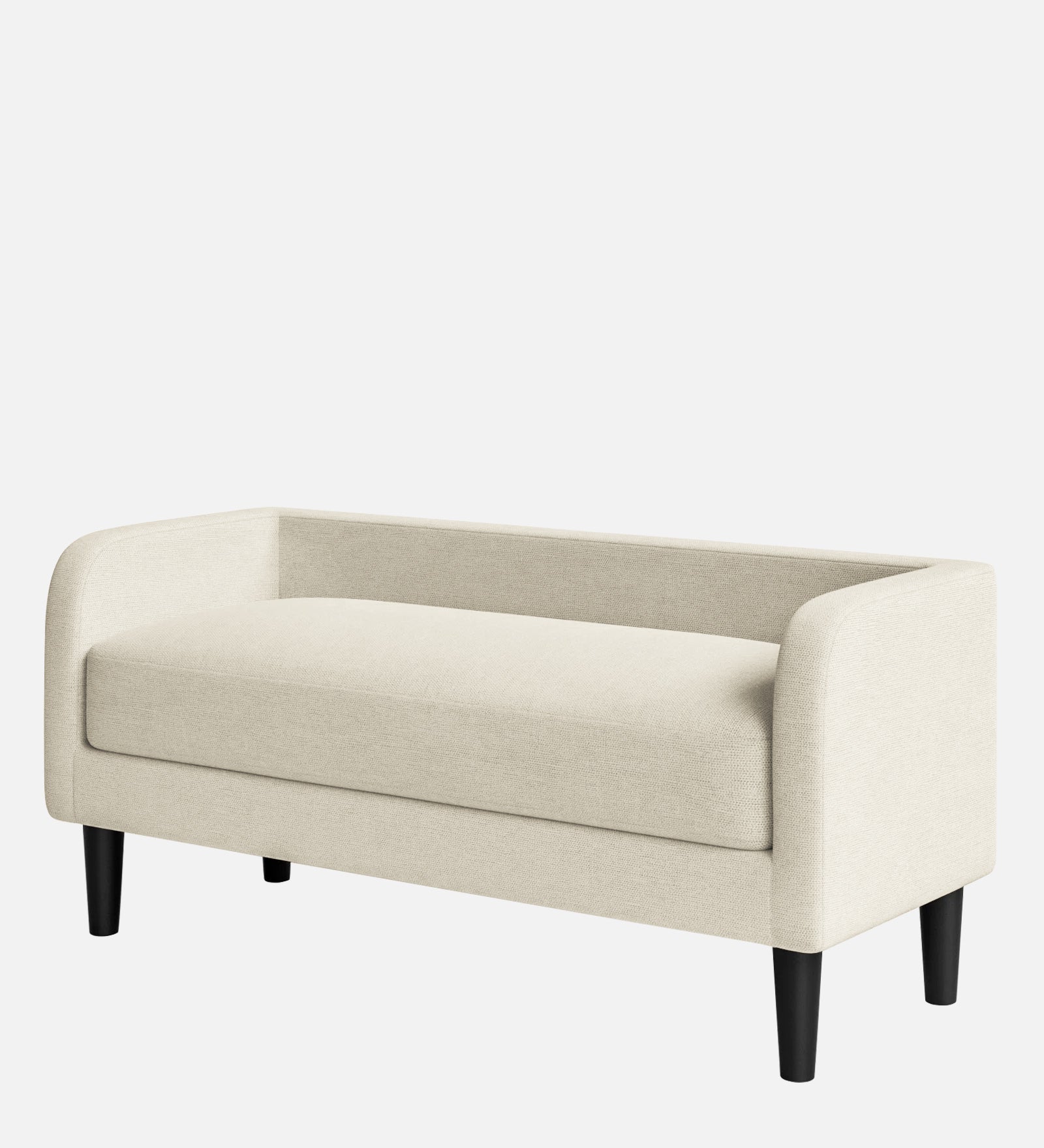 Maya Fabric Bench In Ivory Cream Colour - Febonic Living